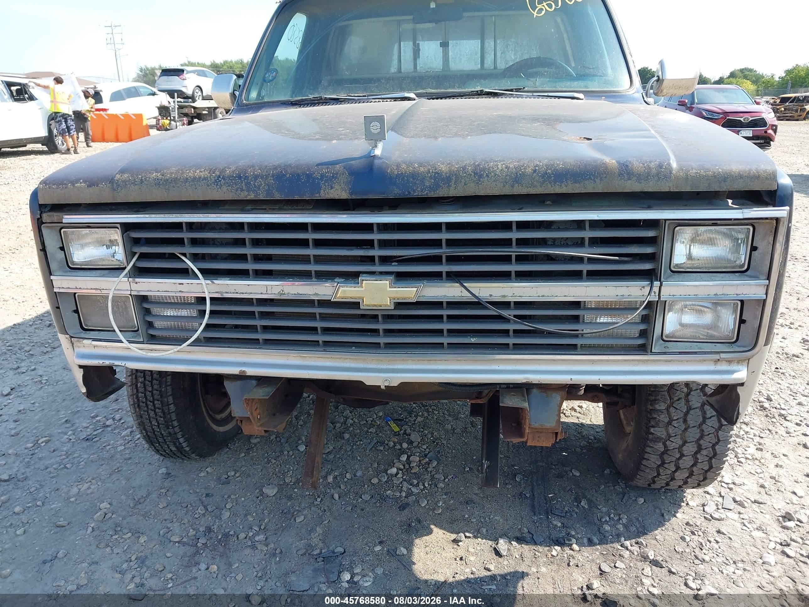 1983 Chevrolet K10   Blue vin: 1GCEK14H7DJ115247