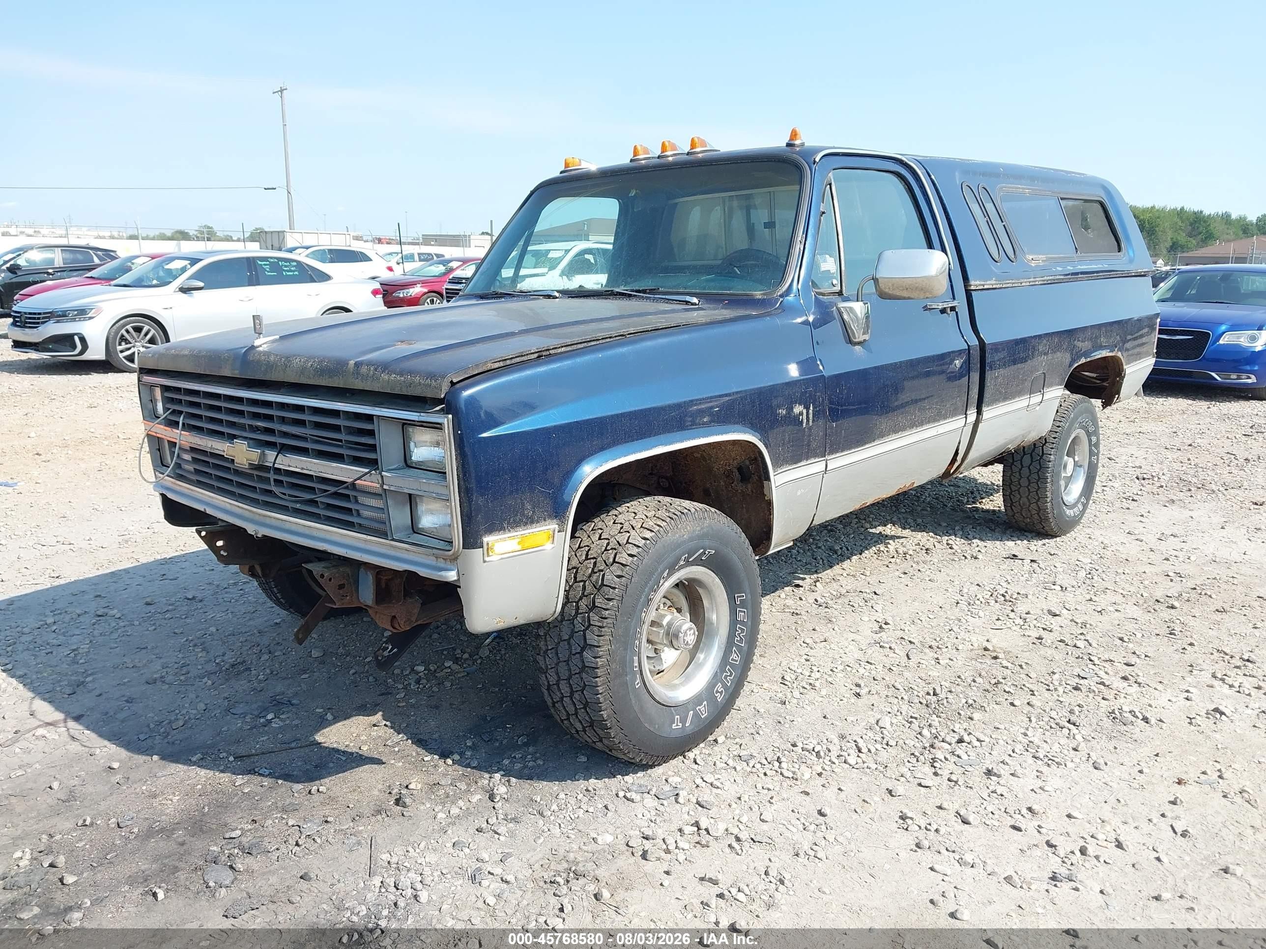 1983 Chevrolet K10   Blue vin: 1GCEK14H7DJ115247