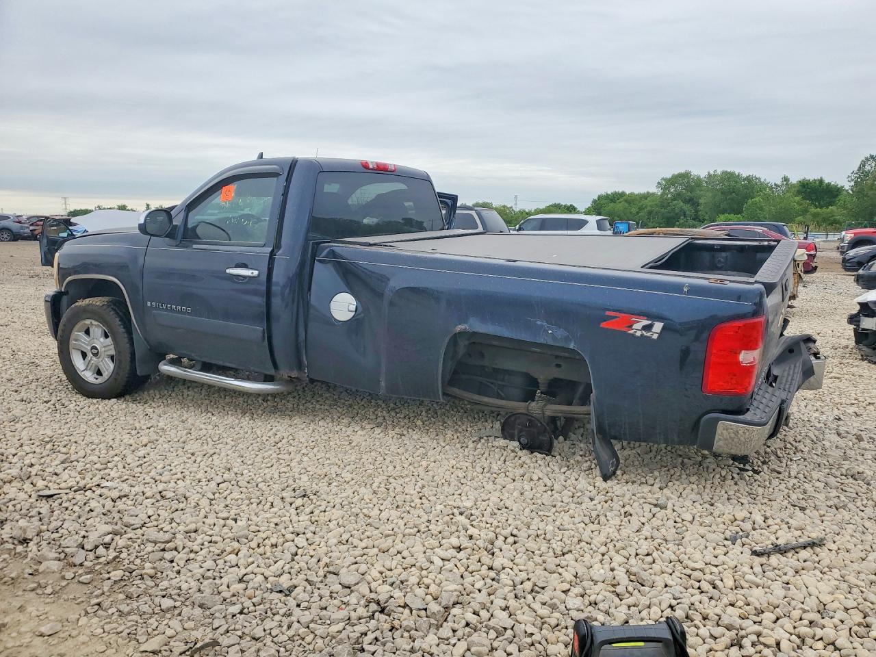 2007 Chevrolet Silverado K1500 Blue vin: 1GCEK14J17Z544036