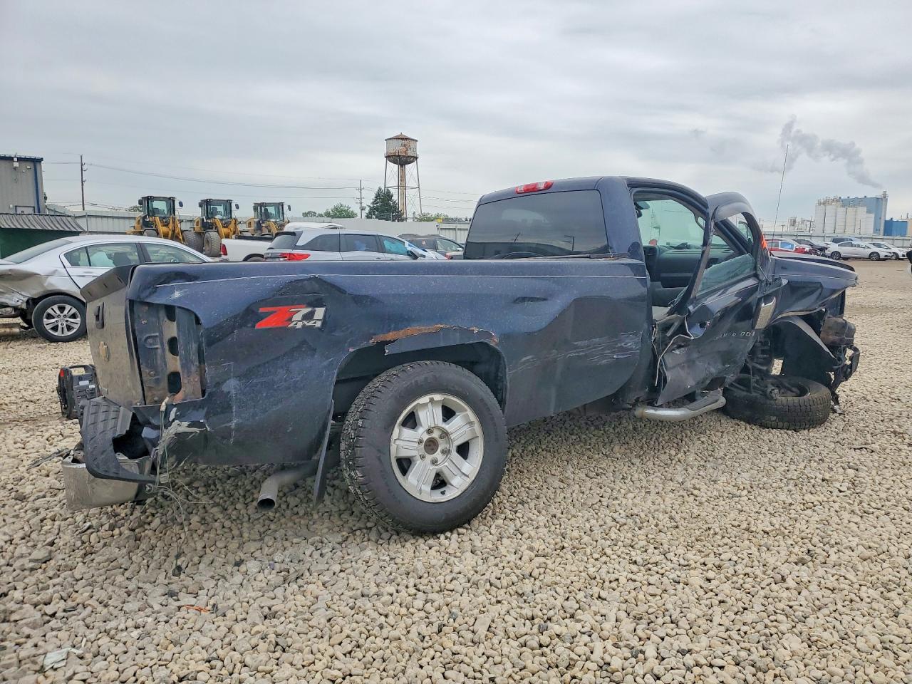 2007 Chevrolet Silverado K1500 Blue vin: 1GCEK14J17Z544036