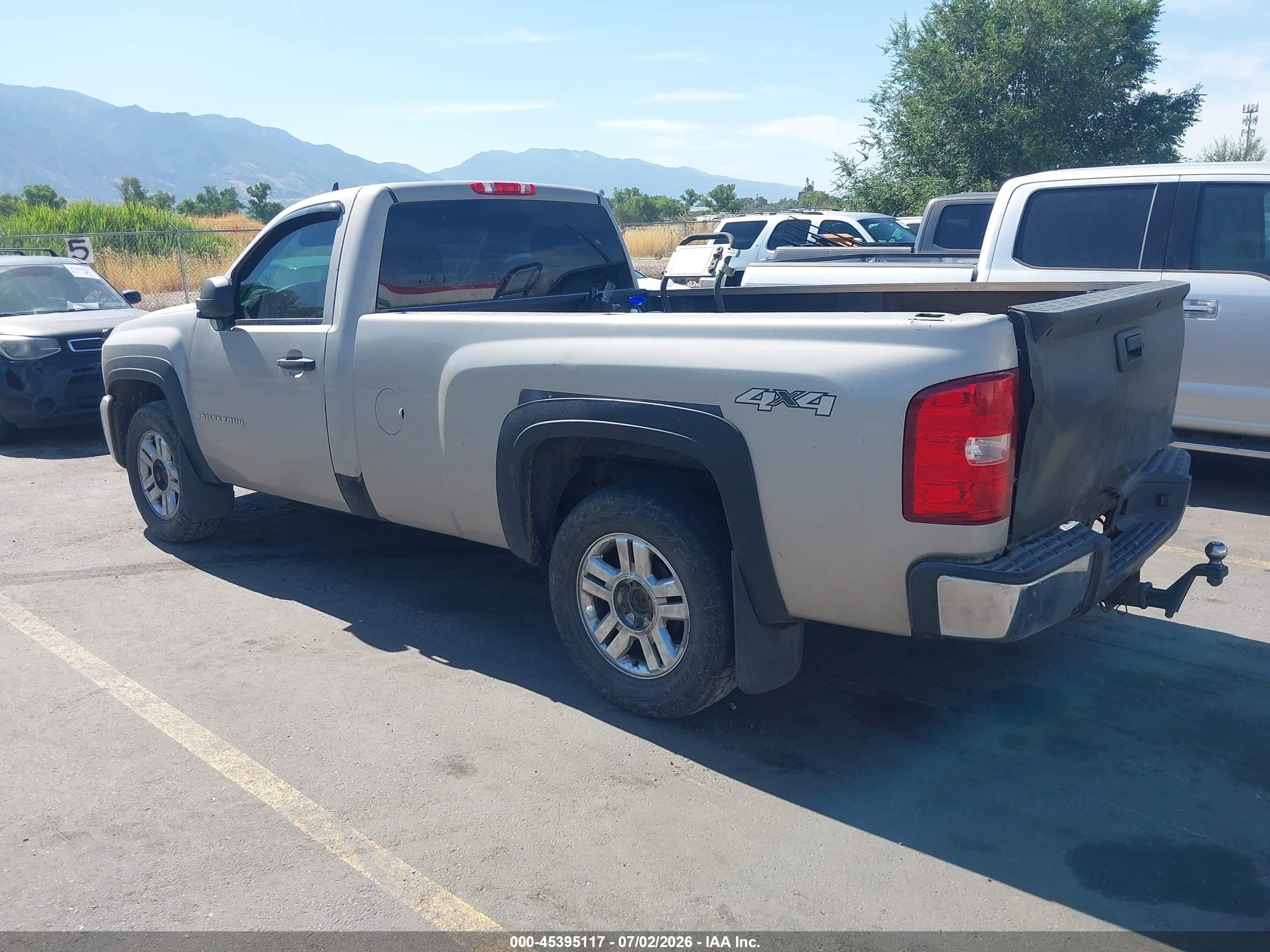 2007 Chevrolet Silverado 1500 Work Truck Silver vin: 1GCEK14J27Z618869