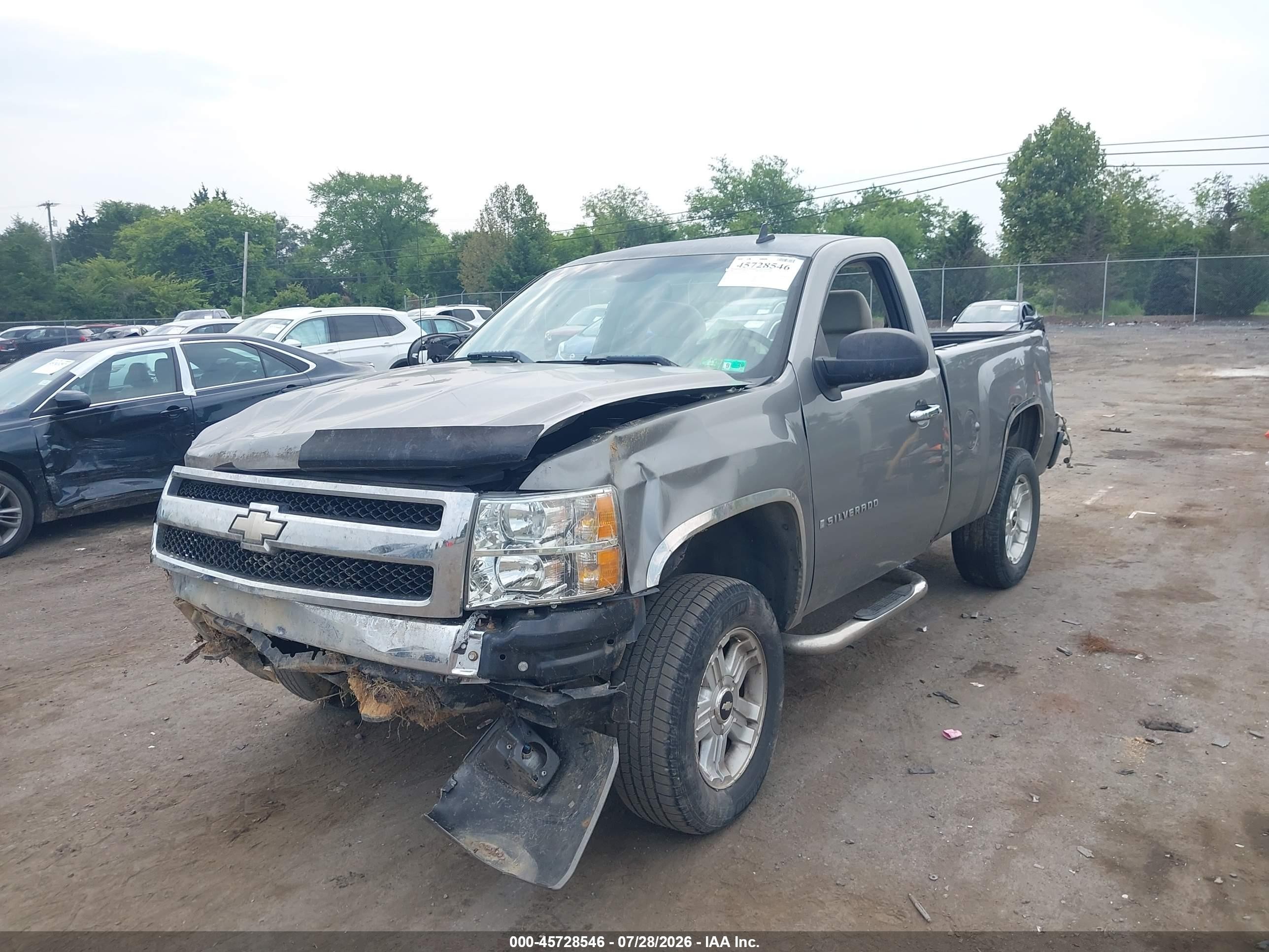 2007 Chevrolet Silverado 1500 Lt1 Gray vin: 1GCEK14JX7Z597981