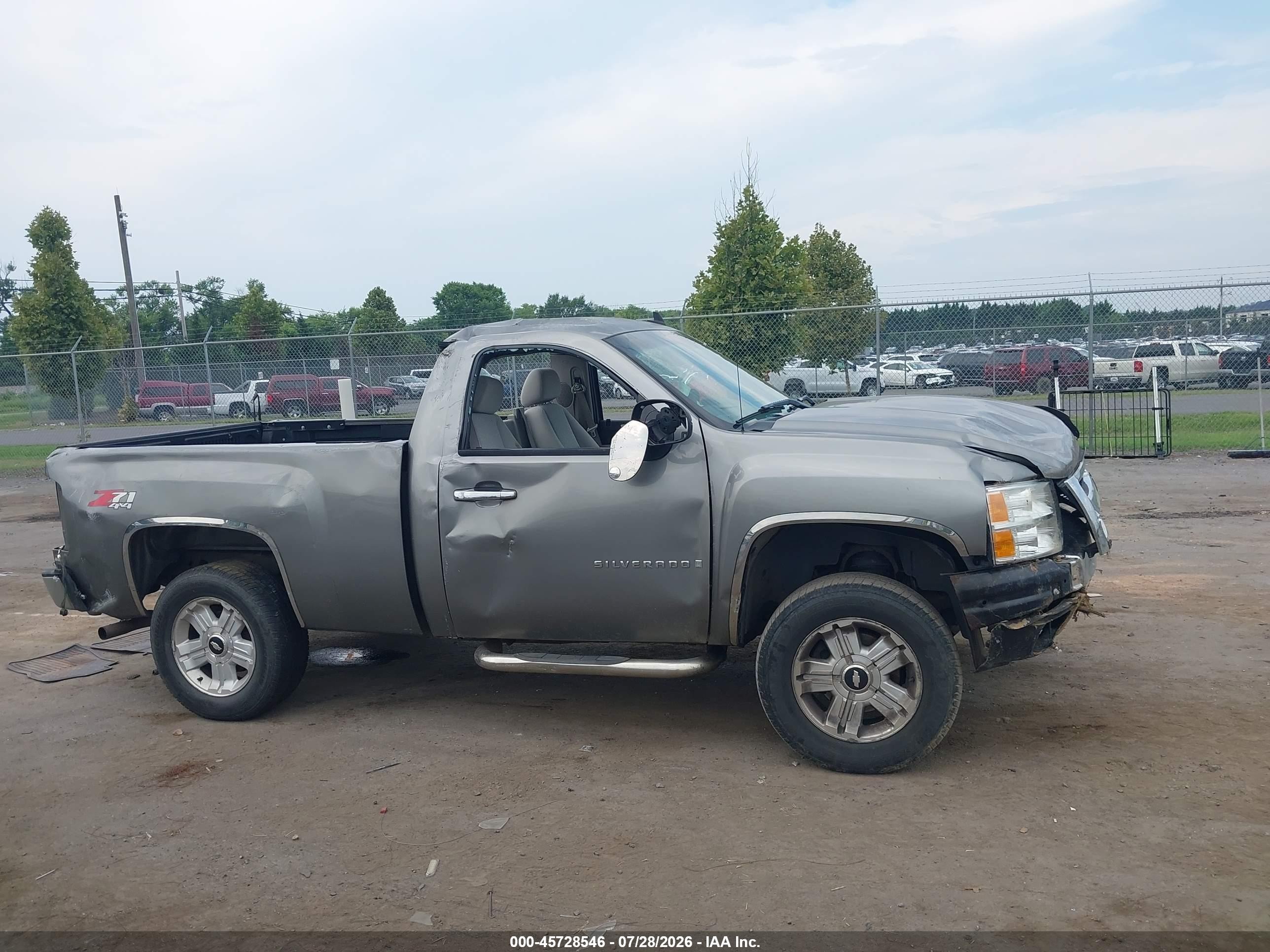 2007 Chevrolet Silverado 1500 Lt1 Gray vin: 1GCEK14JX7Z597981