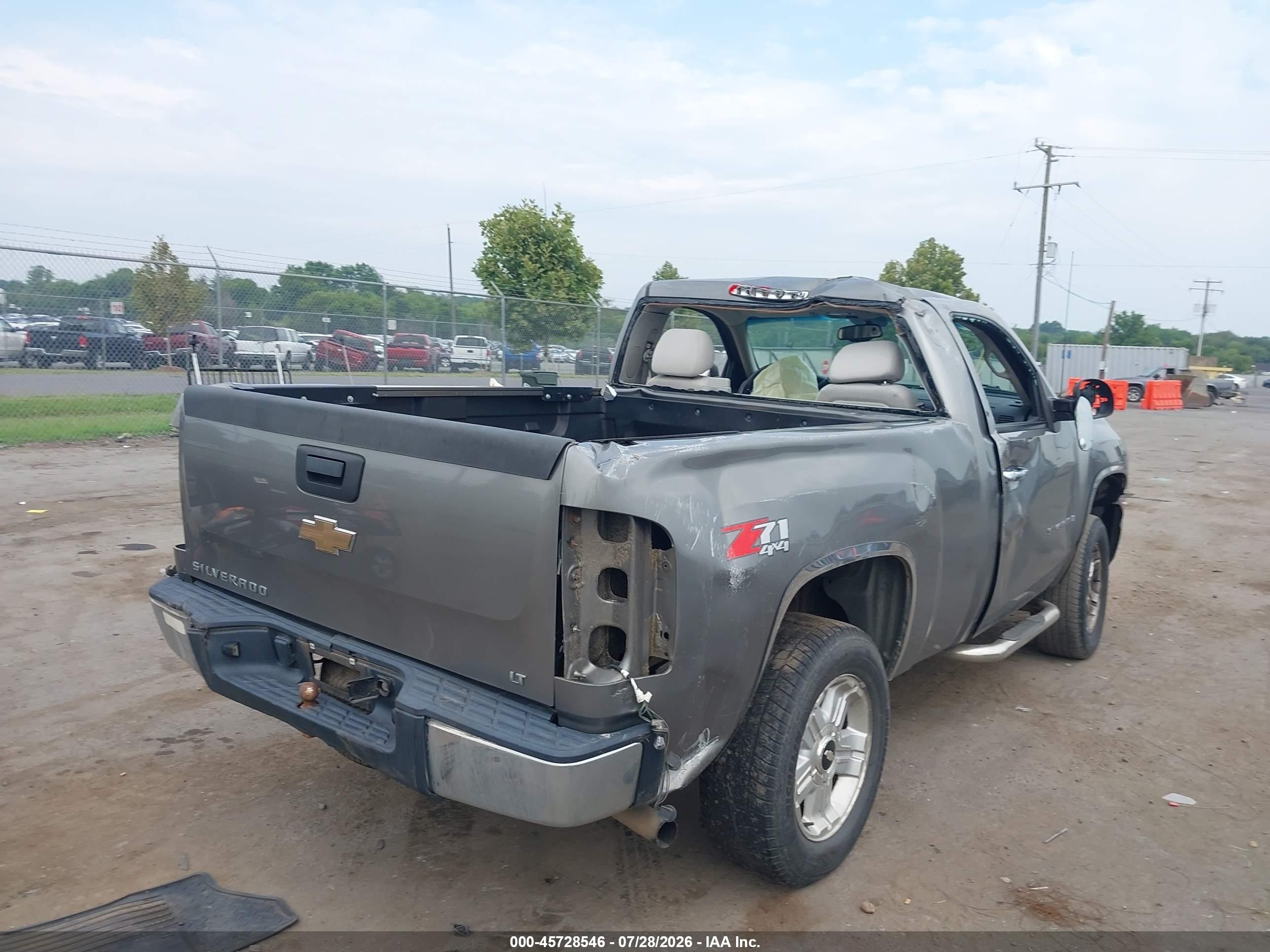 2007 Chevrolet Silverado 1500 Lt1 Gray vin: 1GCEK14JX7Z597981