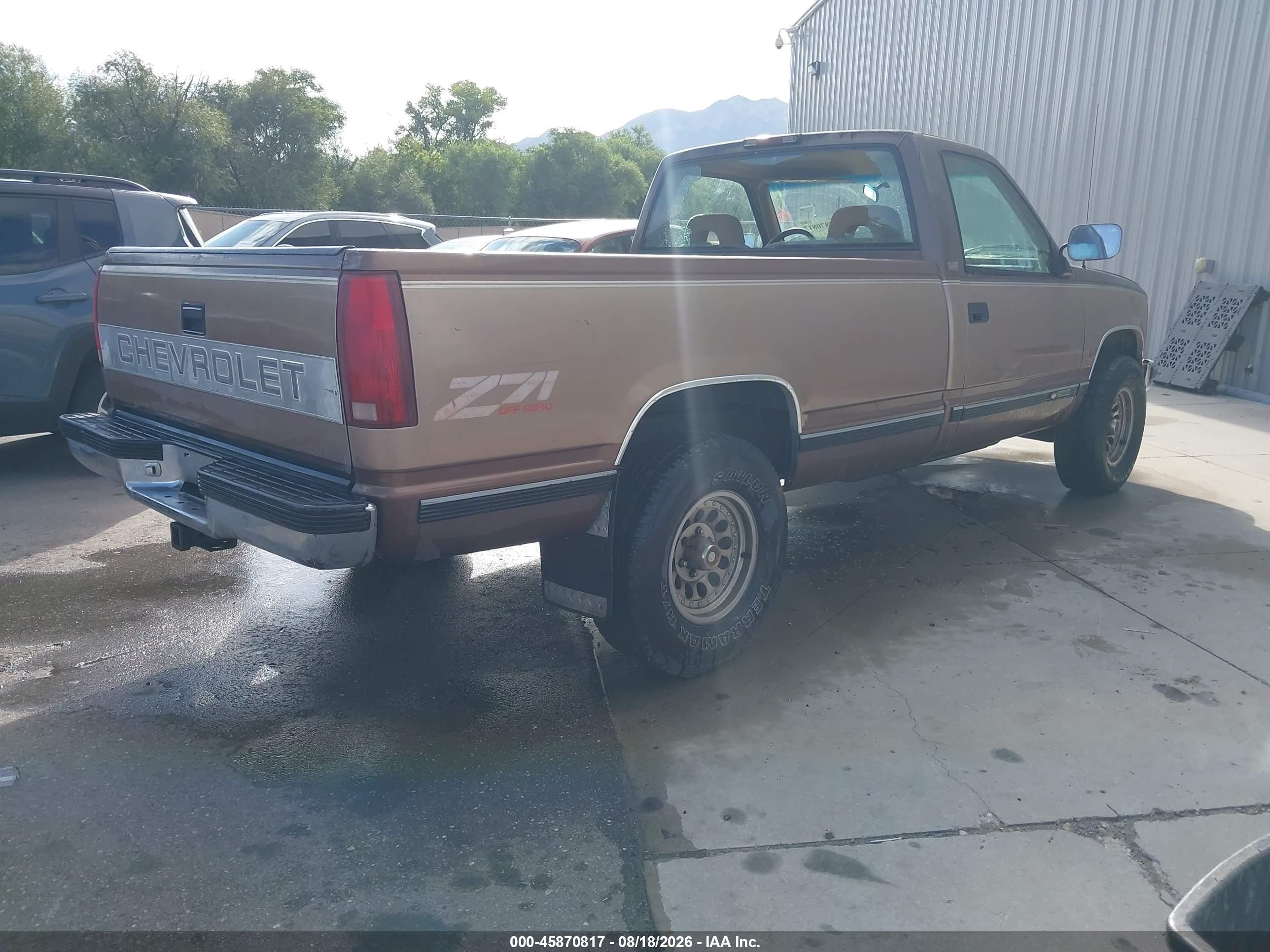 1994 Chevrolet Gmt-400 K1500 Brown vin: 1GCEK14K1RE178629
