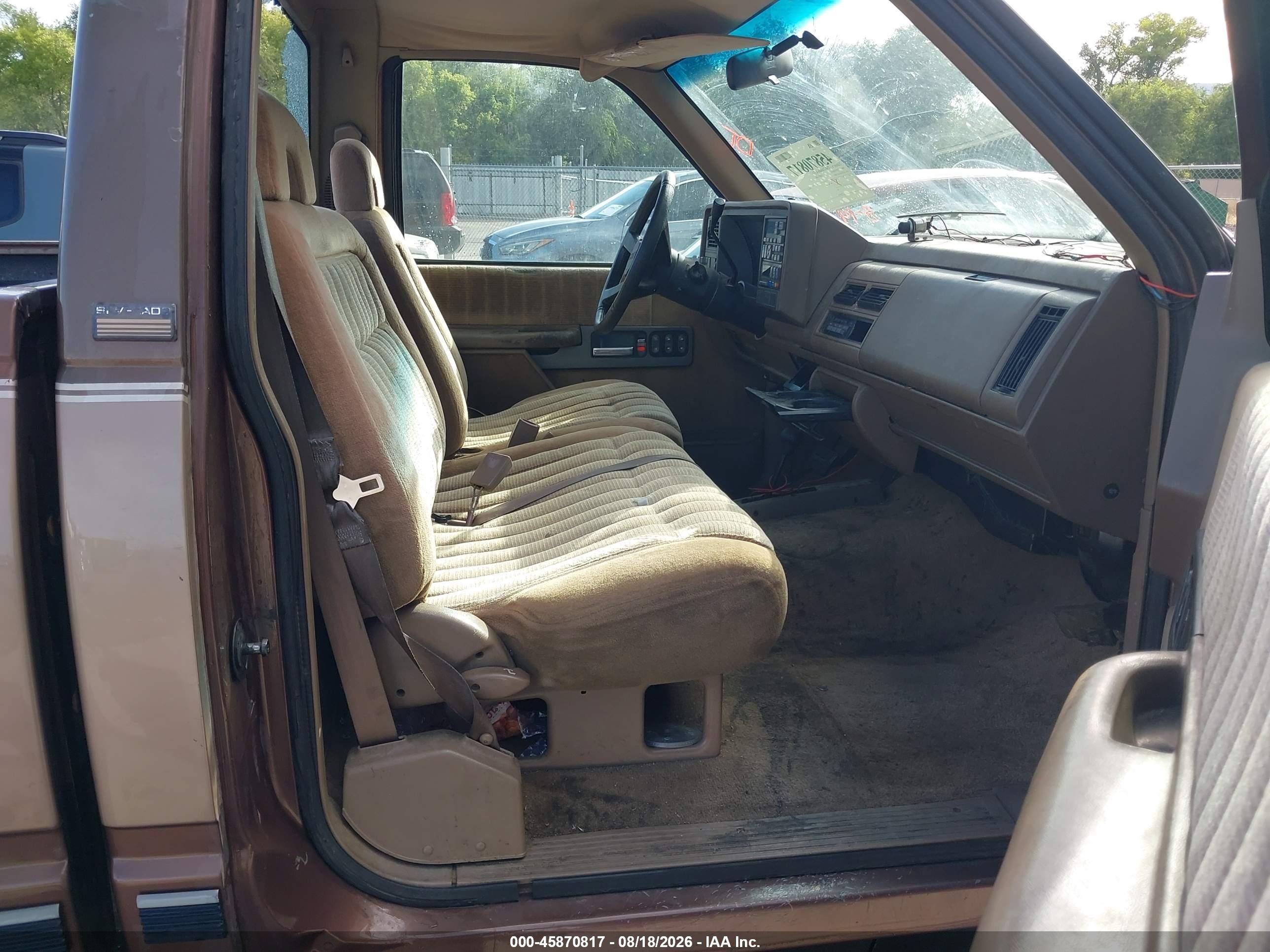 1994 Chevrolet Gmt-400 K1500 Brown vin: 1GCEK14K1RE178629