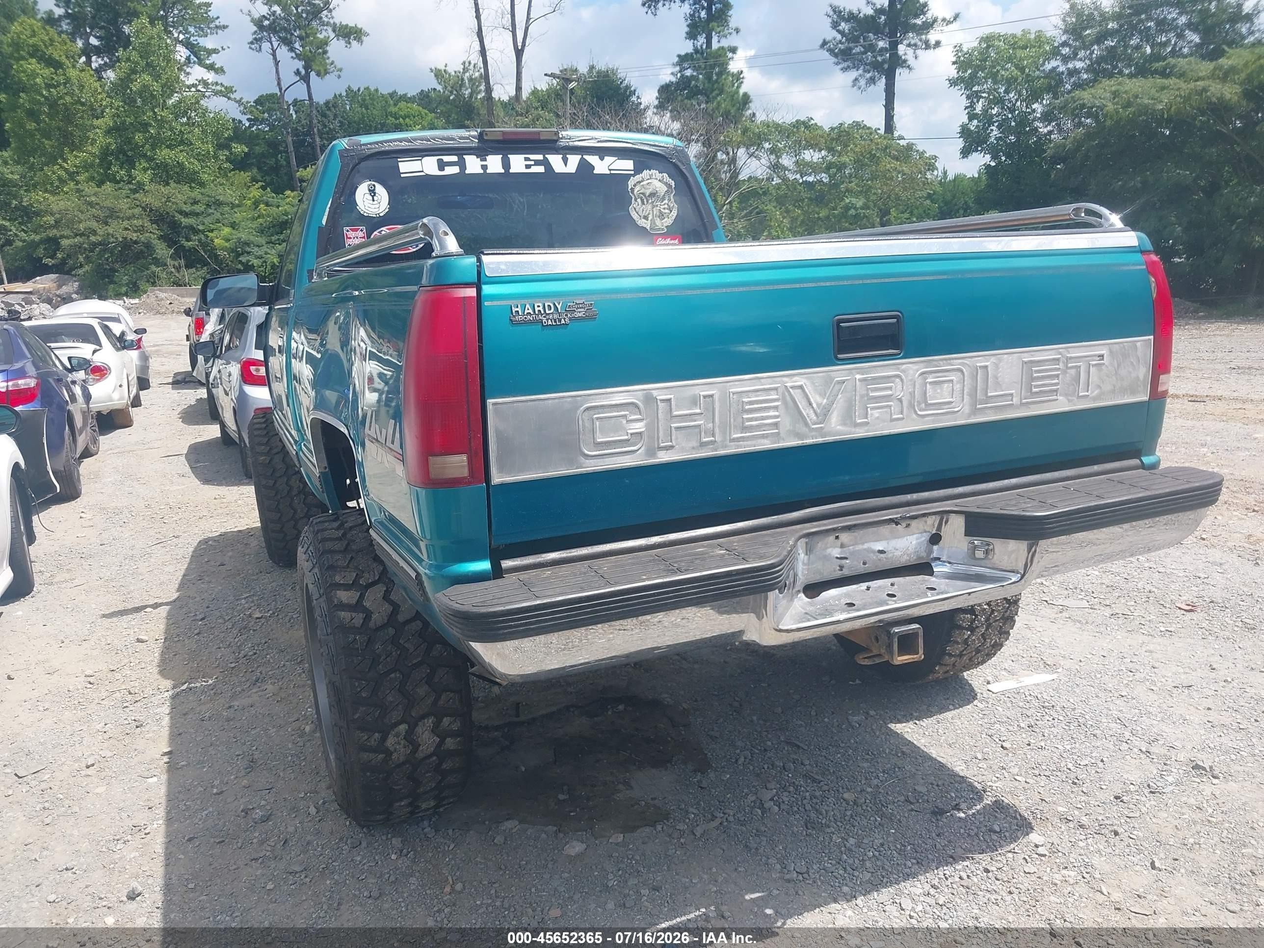 1994 Chevrolet Gmt-400 K1500 Green vin: 1GCEK14K1RZ145106