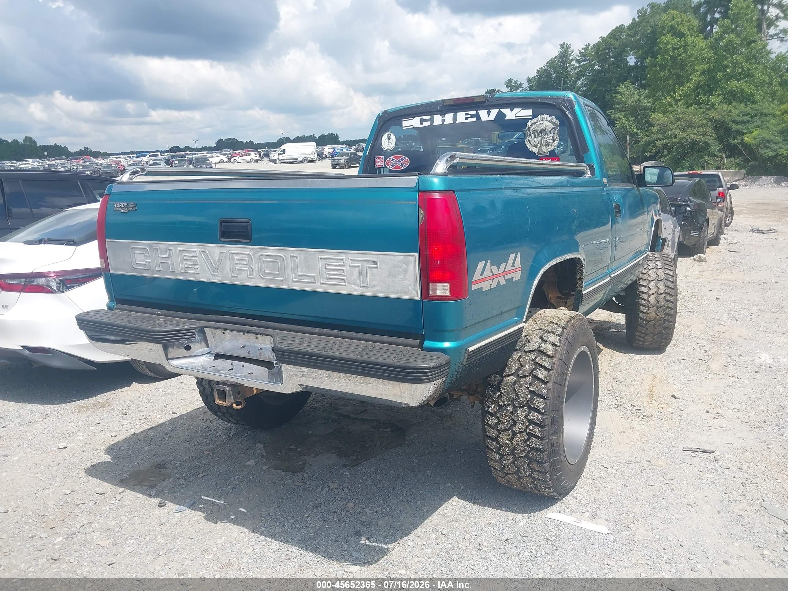 1994 Chevrolet Gmt-400 K1500 Green vin: 1GCEK14K1RZ145106