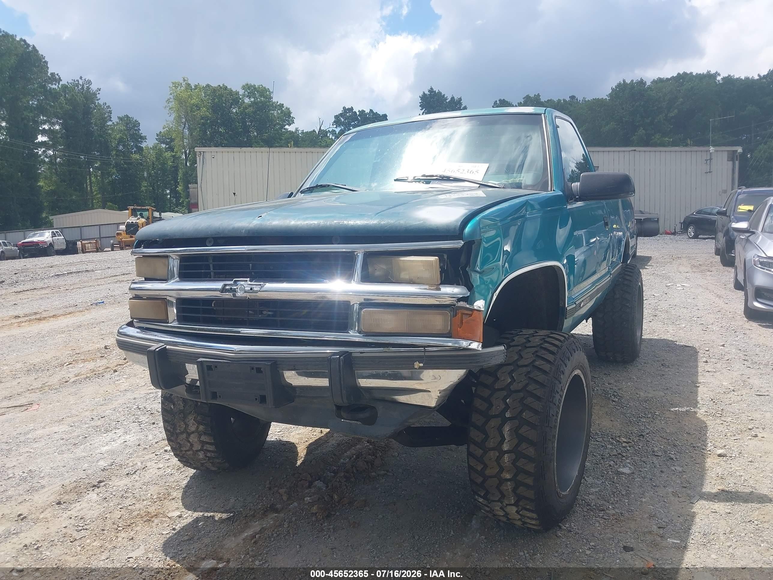 1994 Chevrolet Gmt-400 K1500 Green vin: 1GCEK14K1RZ145106