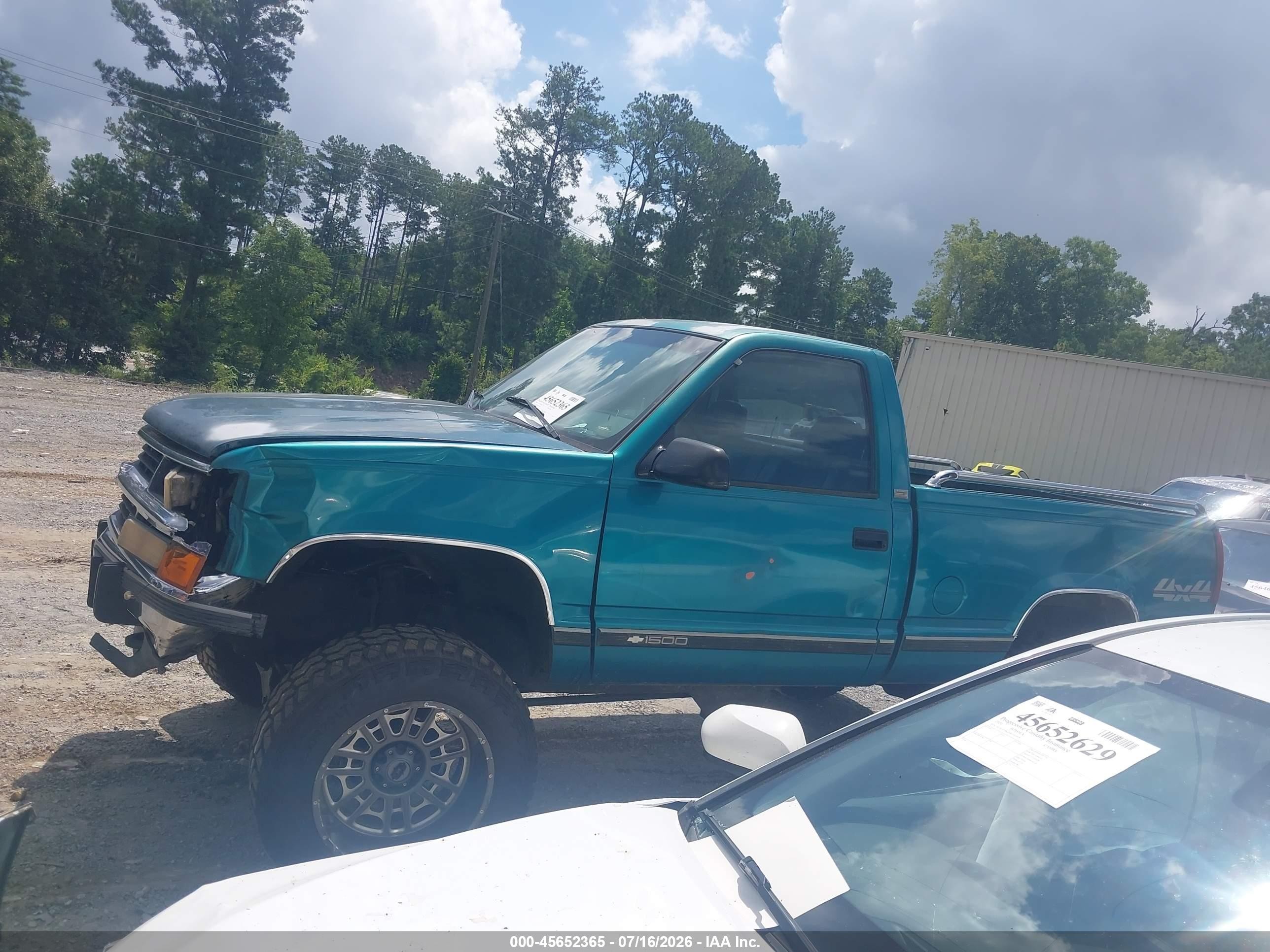 1994 Chevrolet Gmt-400 K1500 Green vin: 1GCEK14K1RZ145106