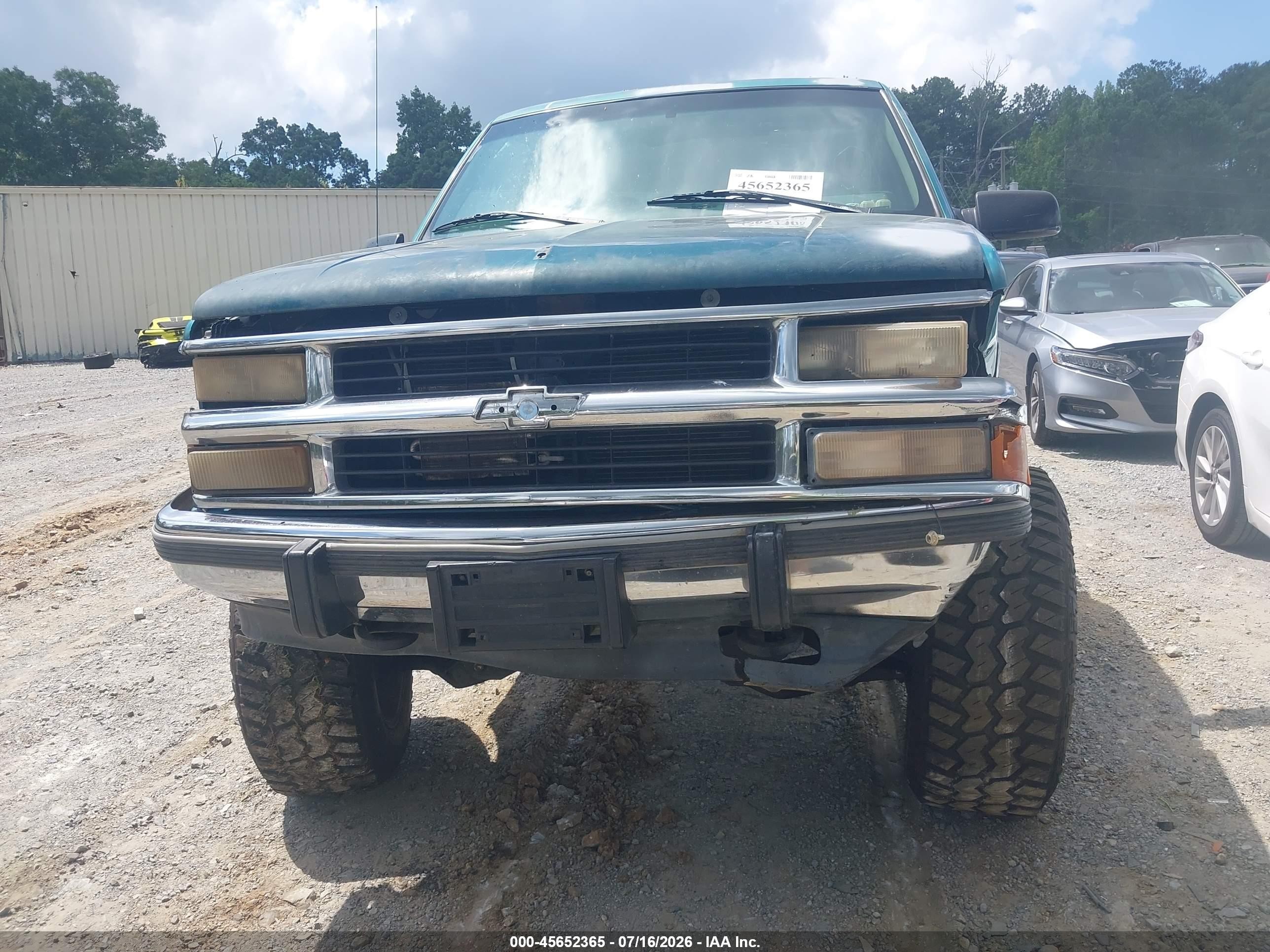 1994 Chevrolet Gmt-400 K1500 Green vin: 1GCEK14K1RZ145106
