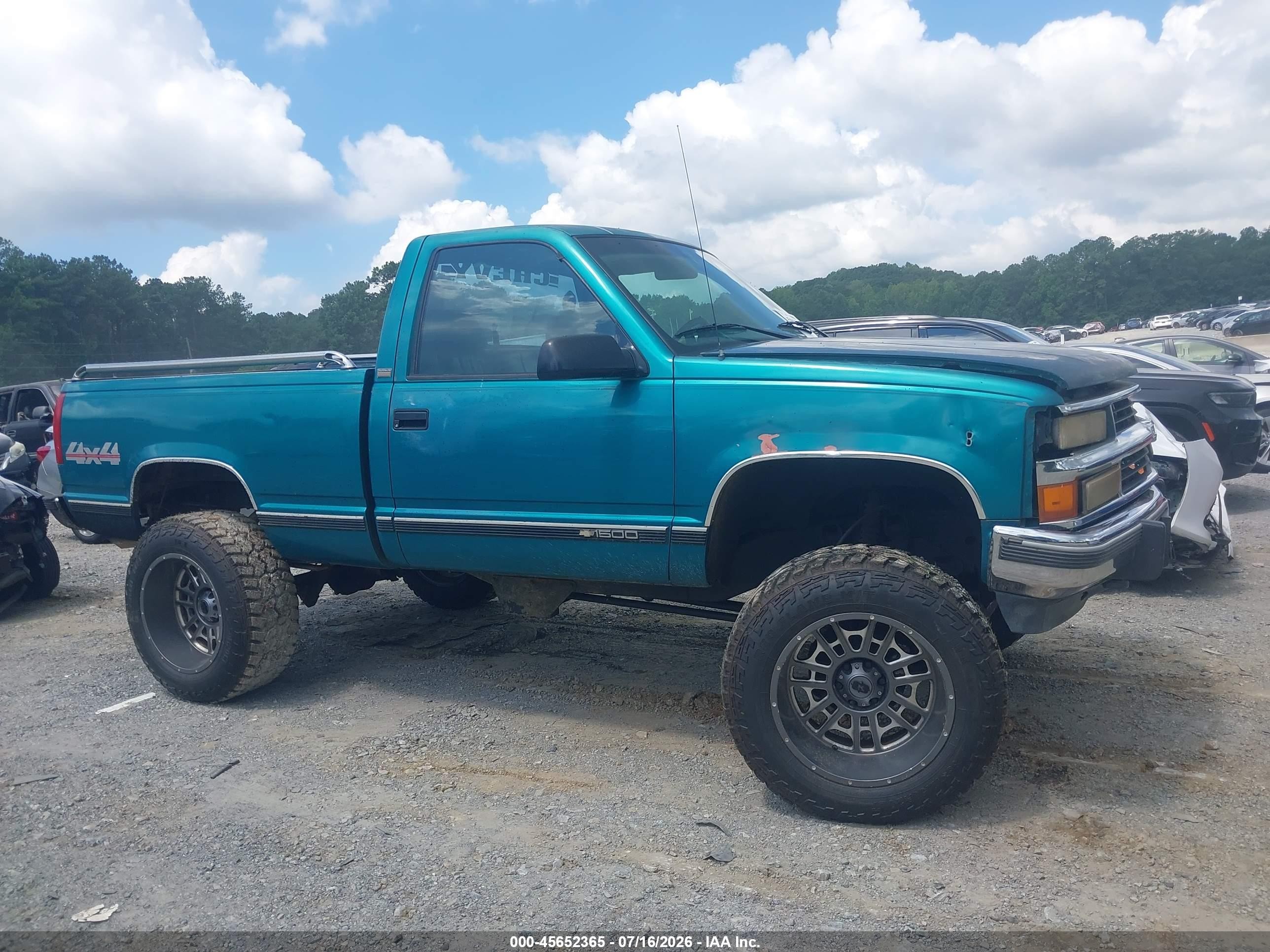 1994 Chevrolet Gmt-400 K1500 Green vin: 1GCEK14K1RZ145106