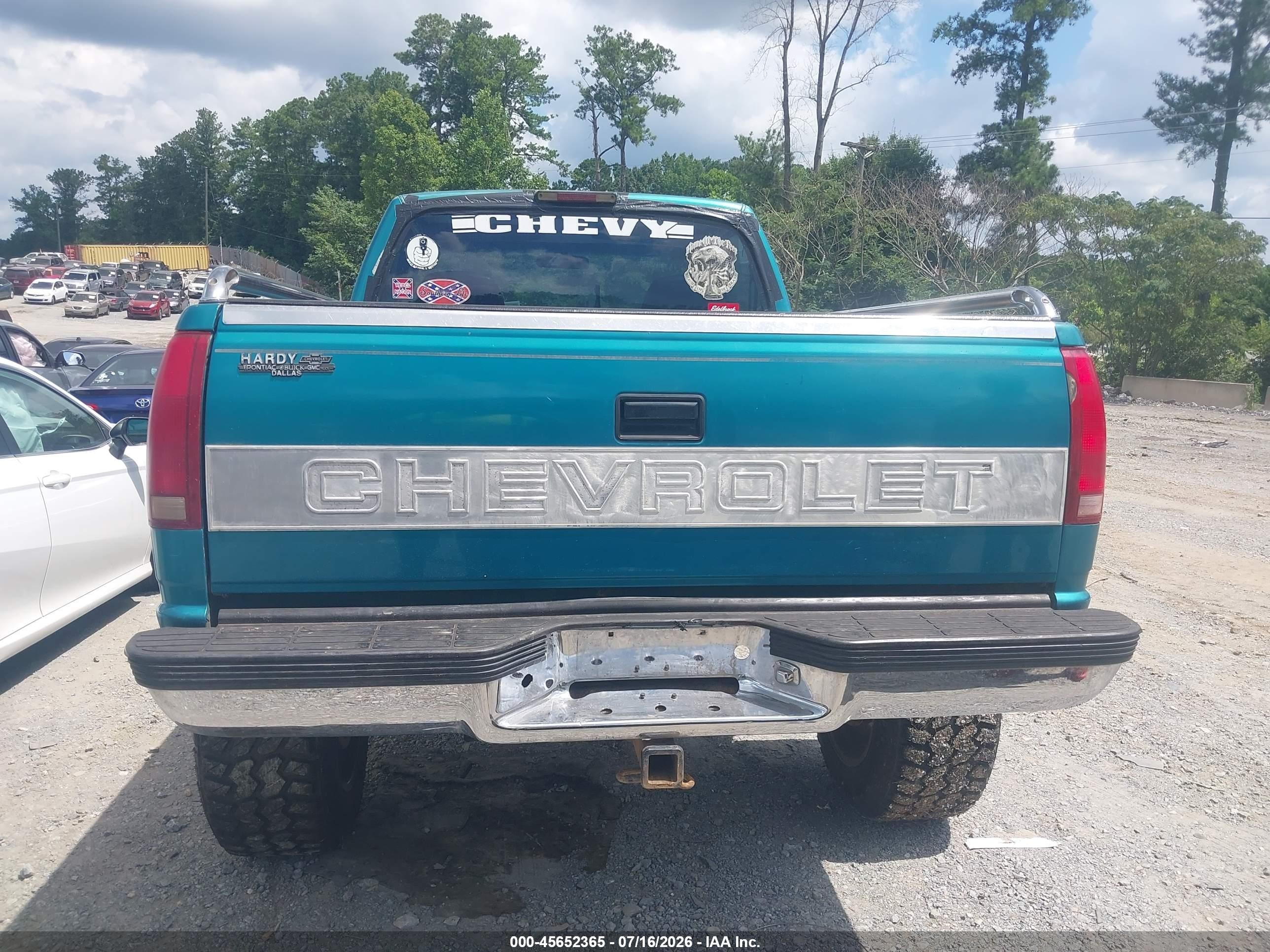 1994 Chevrolet Gmt-400 K1500 Green vin: 1GCEK14K1RZ145106