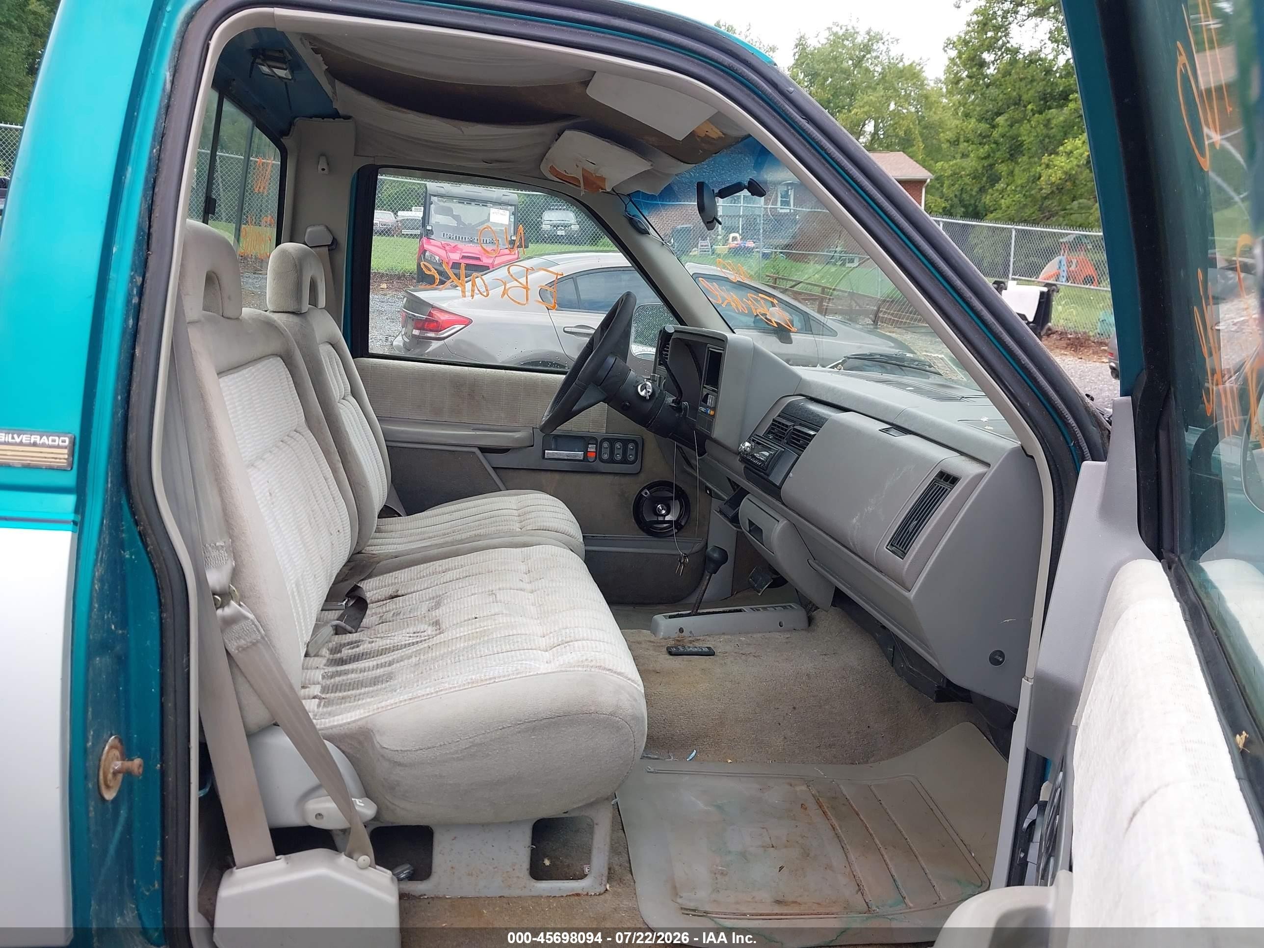 1993 Chevrolet Gmt-400 K1500 Green vin: 1GCEK14K3PE210512