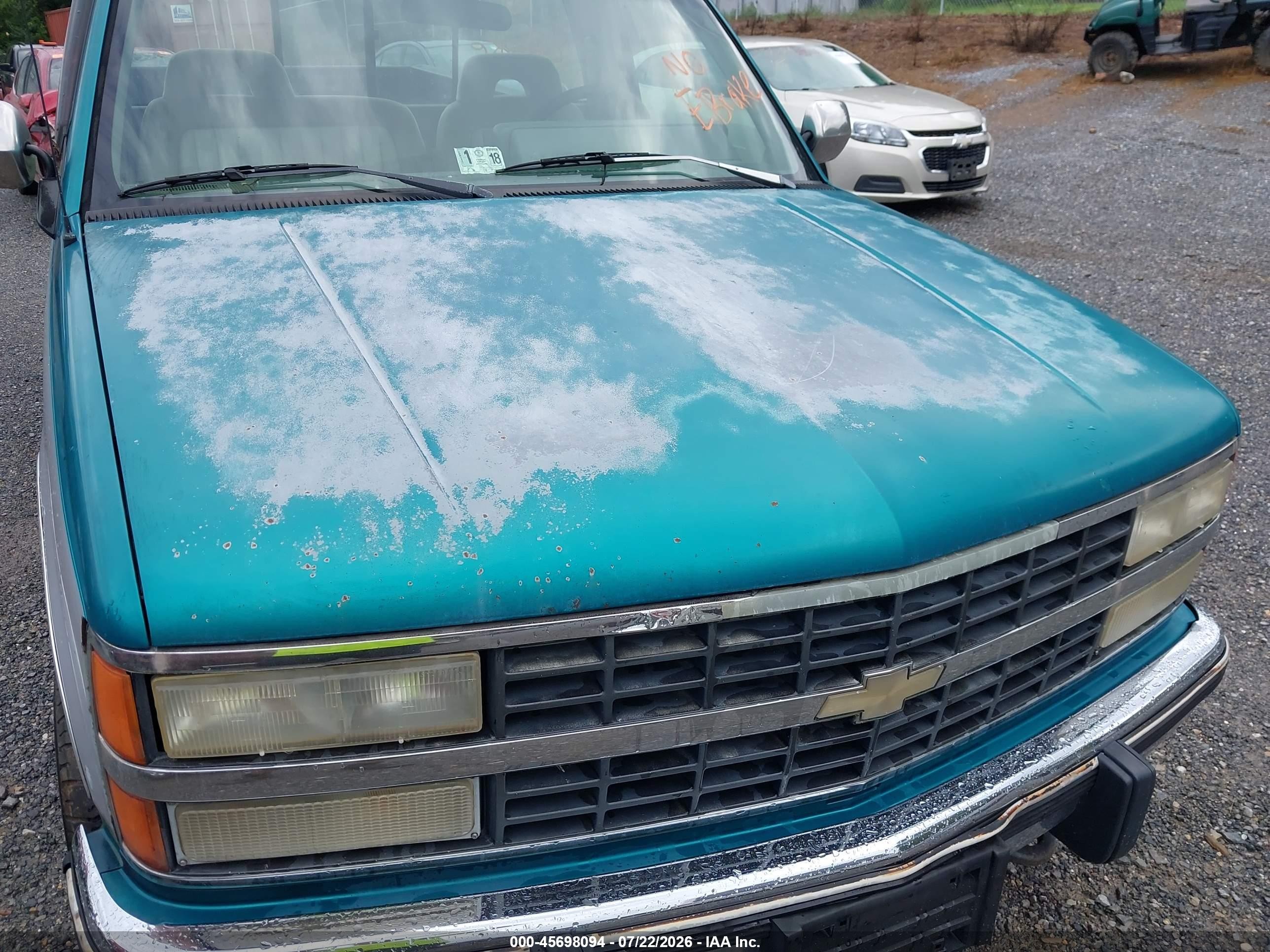 1993 Chevrolet Gmt-400 K1500 Green vin: 1GCEK14K3PE210512