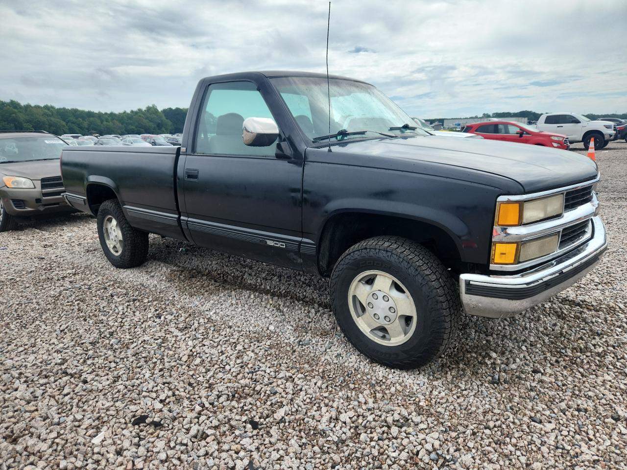 1993 Chevrolet Gmt-400 K1500 Black vin: 1GCEK14K3PZ143628