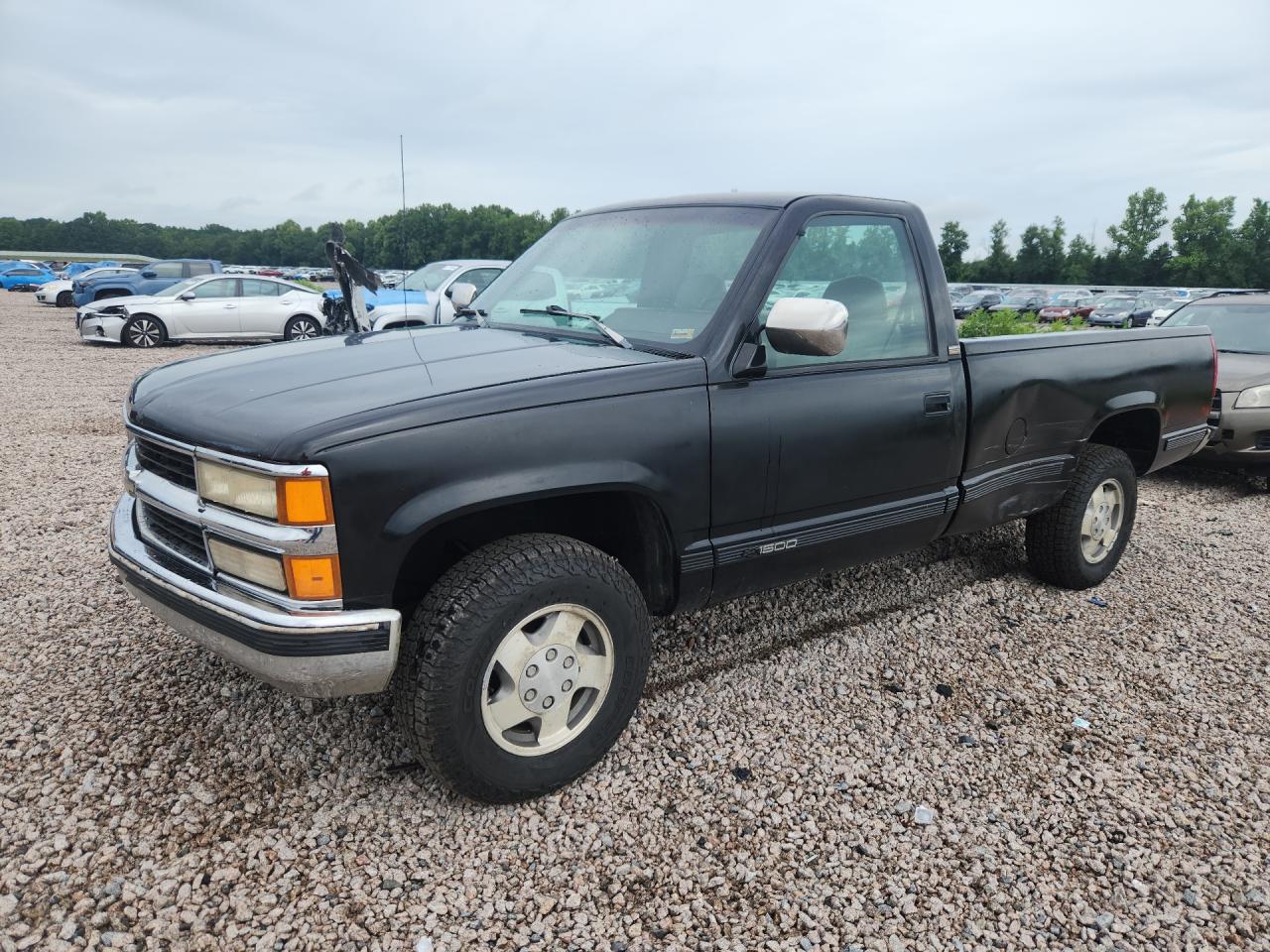 1993 Chevrolet Gmt-400 K1500 Black vin: 1GCEK14K3PZ143628