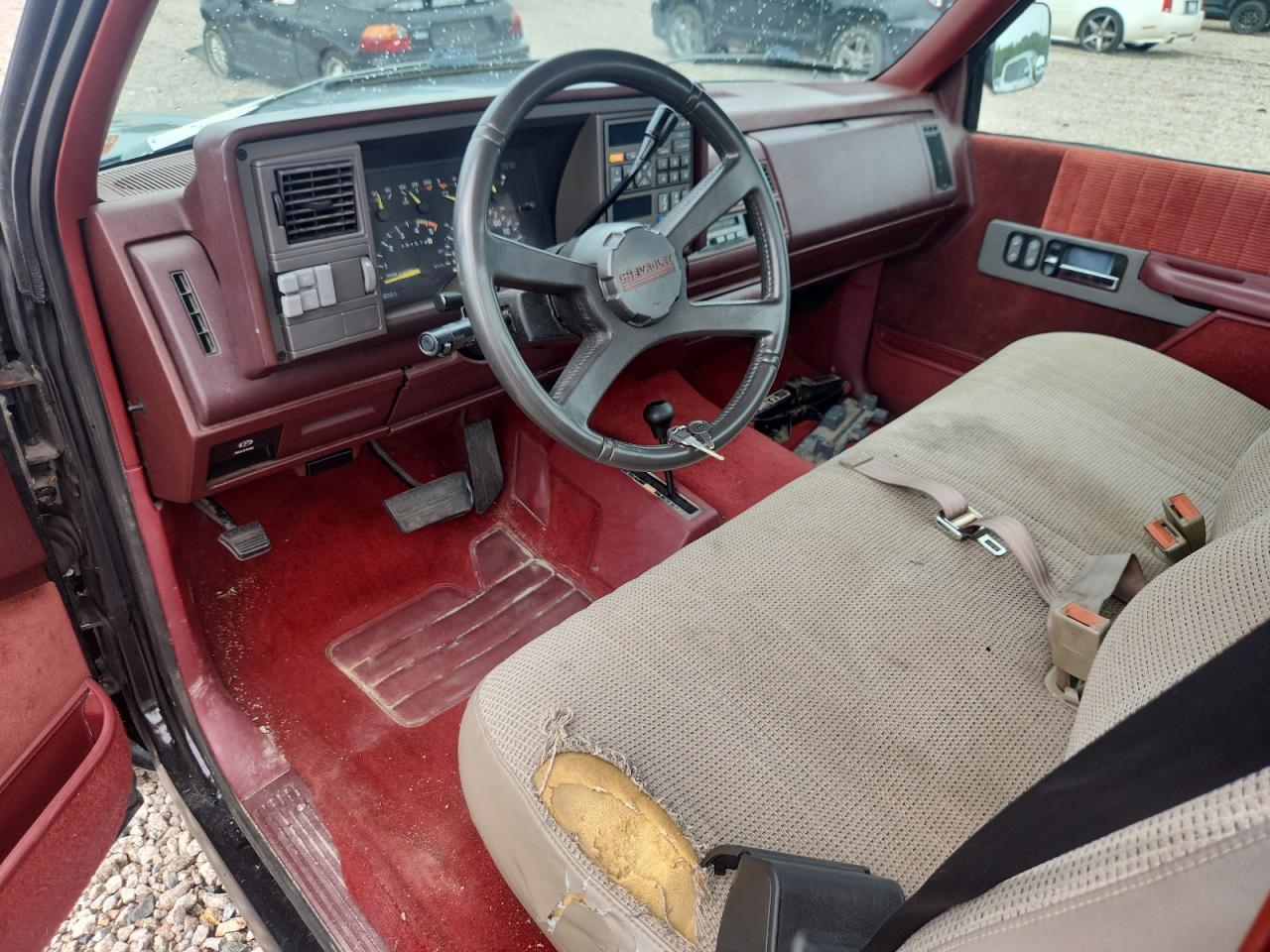 1993 Chevrolet Gmt-400 K1500 Black vin: 1GCEK14K3PZ143628