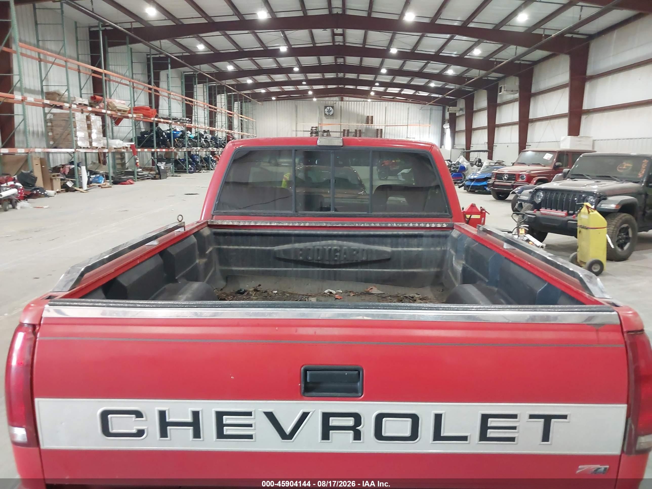 1993 Chevrolet Gmt-400 K1500 Red vin: 1GCEK14K4PZ166559
