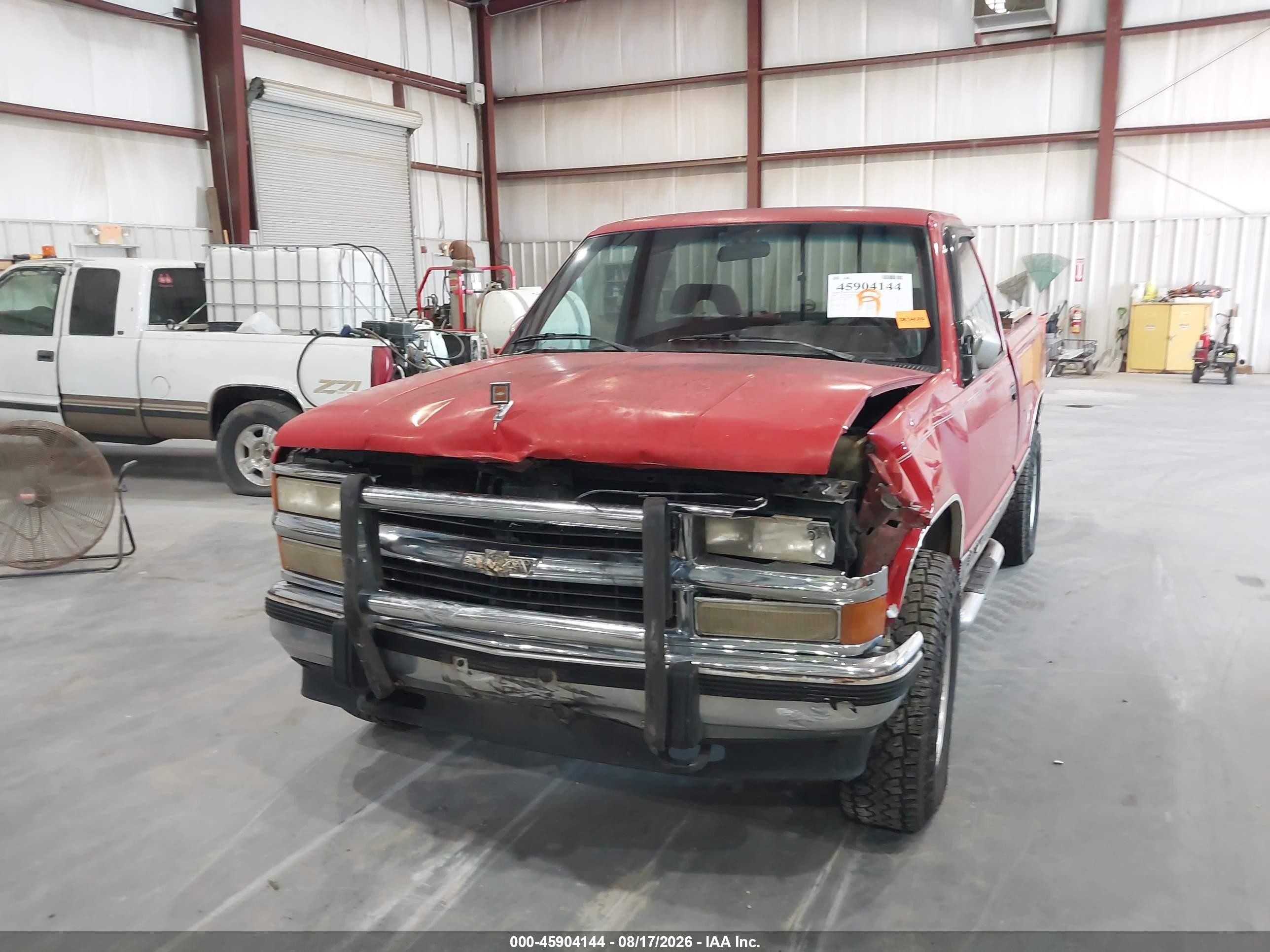 1993 Chevrolet Gmt-400 K1500 Red vin: 1GCEK14K4PZ166559