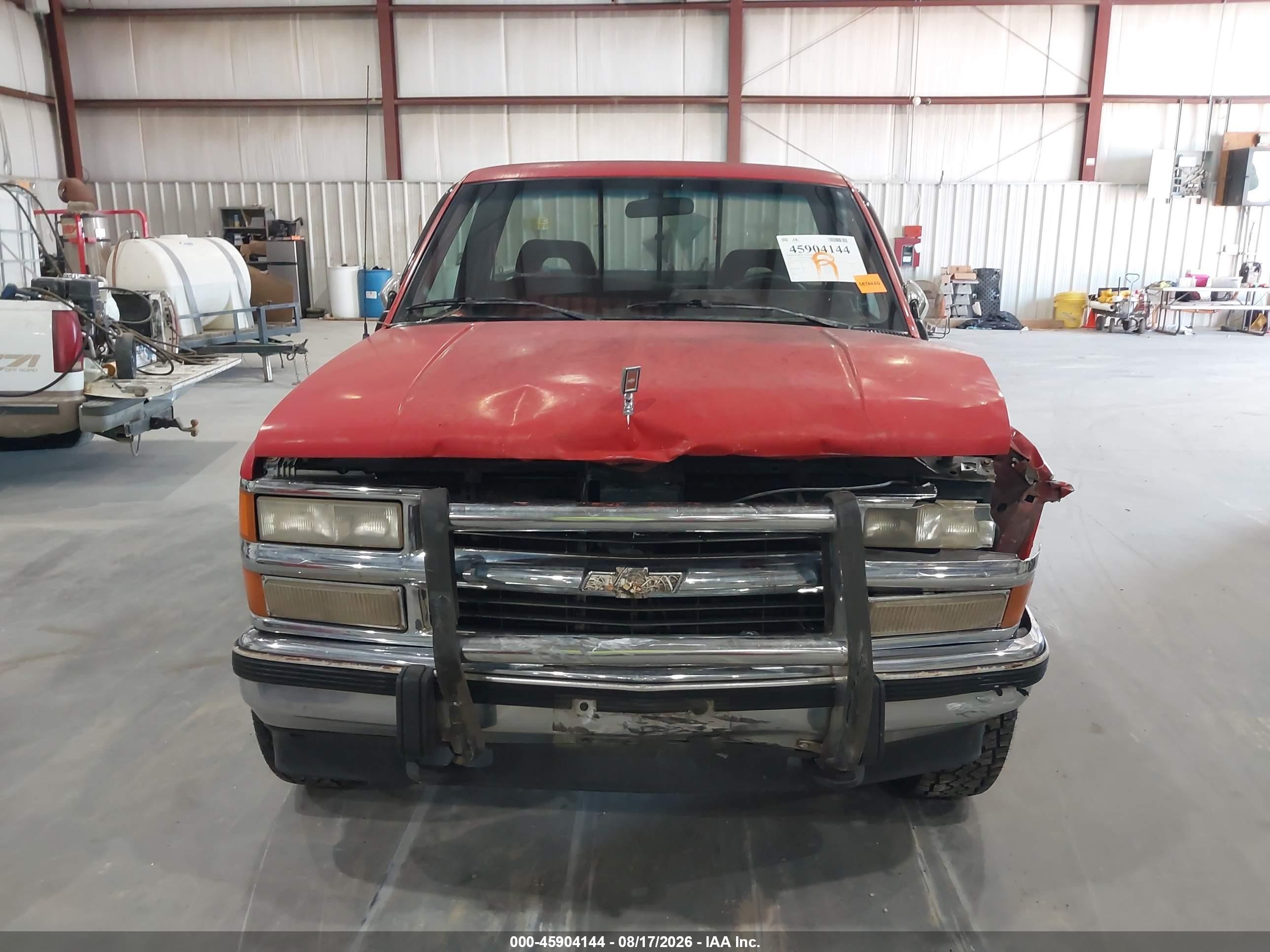 1993 Chevrolet Gmt-400 K1500 Red vin: 1GCEK14K4PZ166559