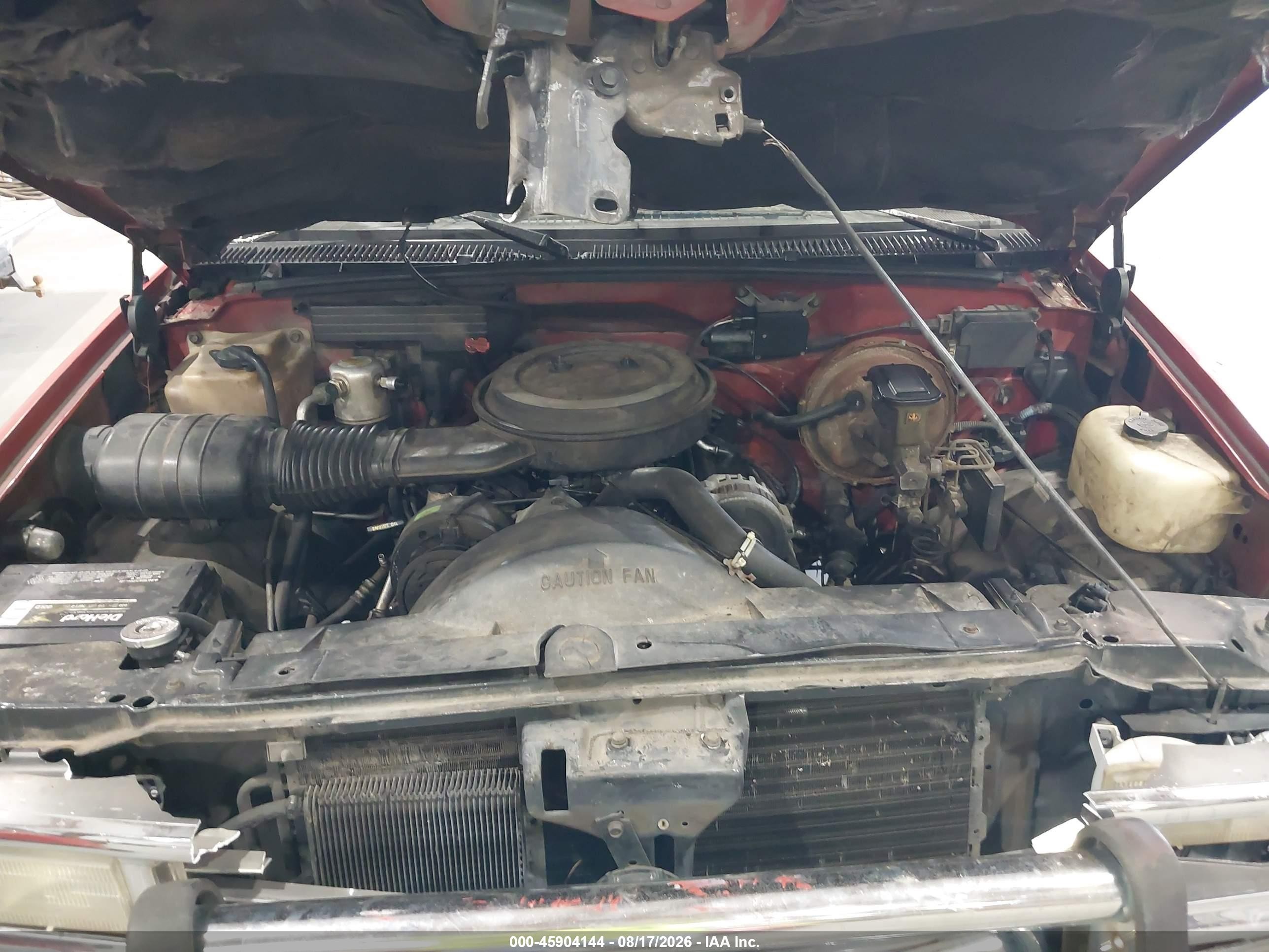 1993 Chevrolet Gmt-400 K1500 Red vin: 1GCEK14K4PZ166559
