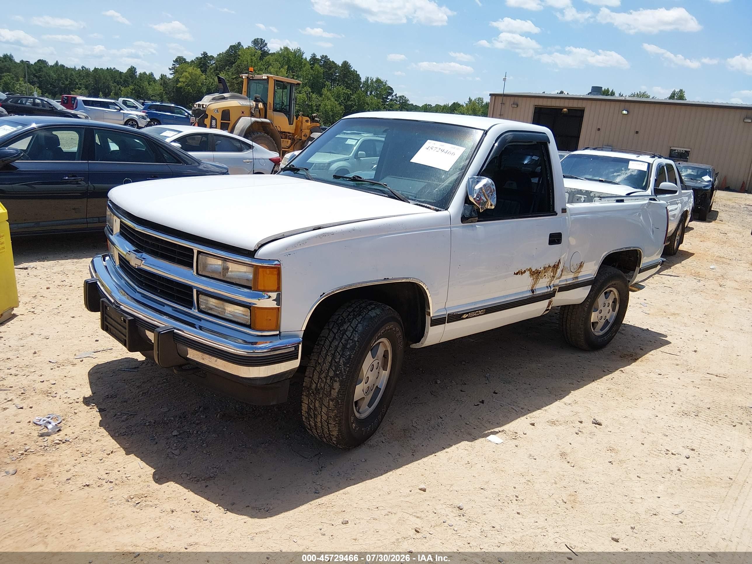 1994 Chevrolet Gmt-400 K1500 White vin: 1GCEK14K4RZ128980