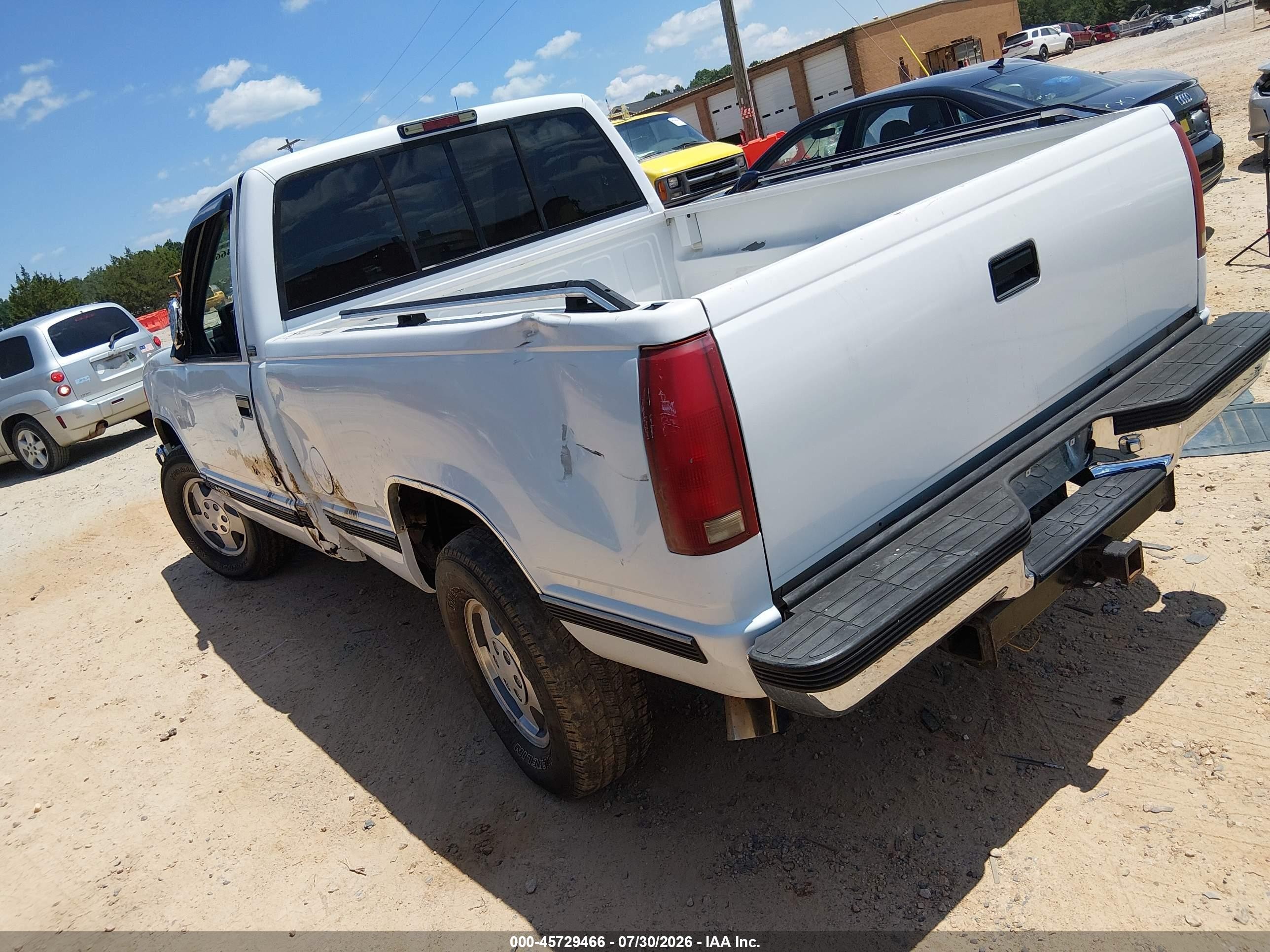 1994 Chevrolet Gmt-400 K1500 White vin: 1GCEK14K4RZ128980