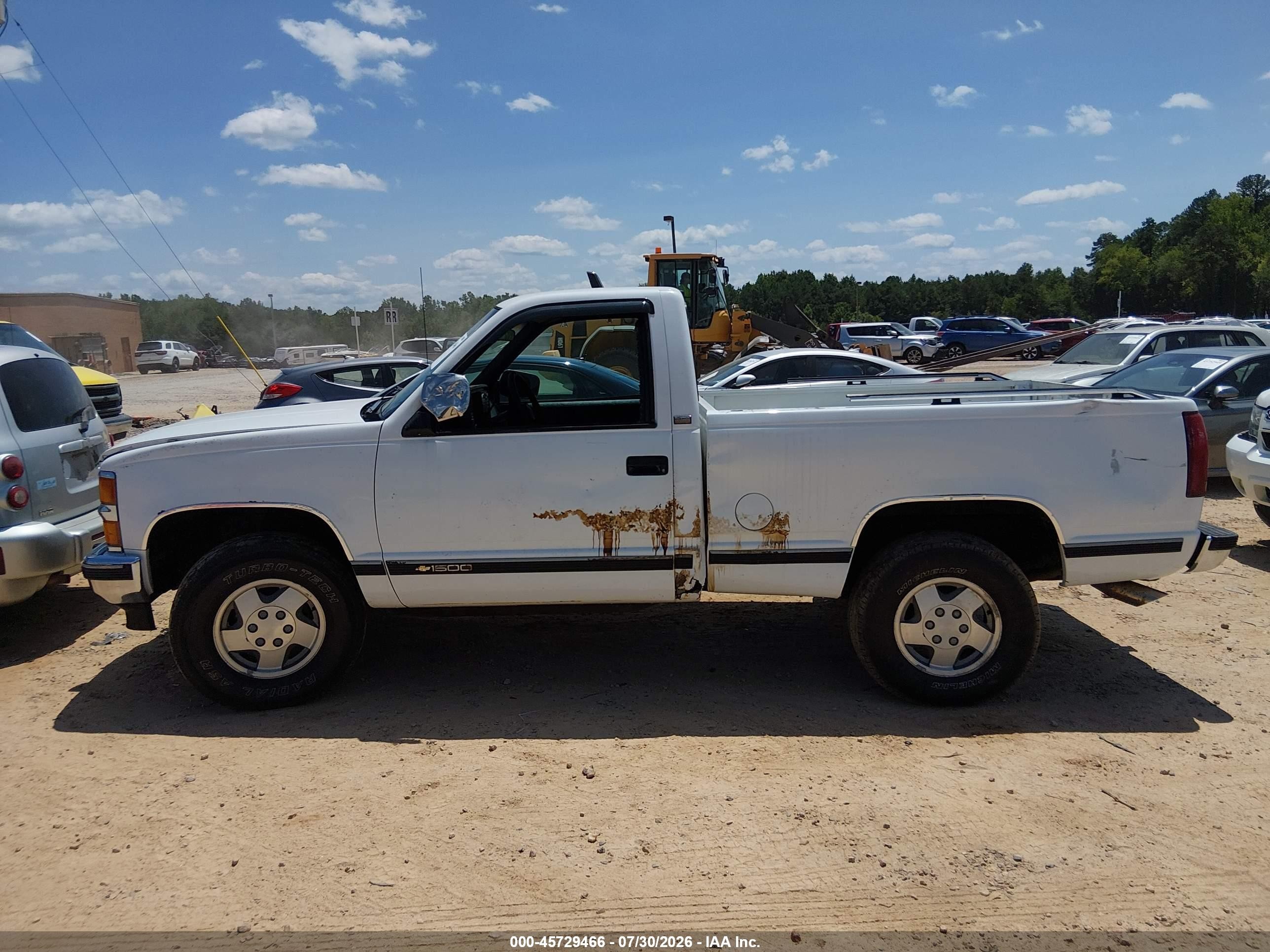 1994 Chevrolet Gmt-400 K1500 White vin: 1GCEK14K4RZ128980