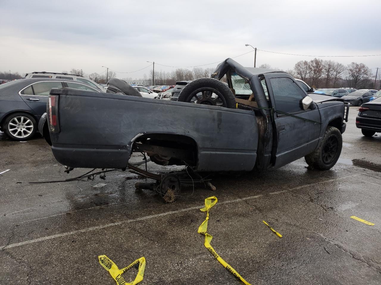 1993 Chevrolet Gmt-400 K1500 Black vin: 1GCEK14K5PZ205630