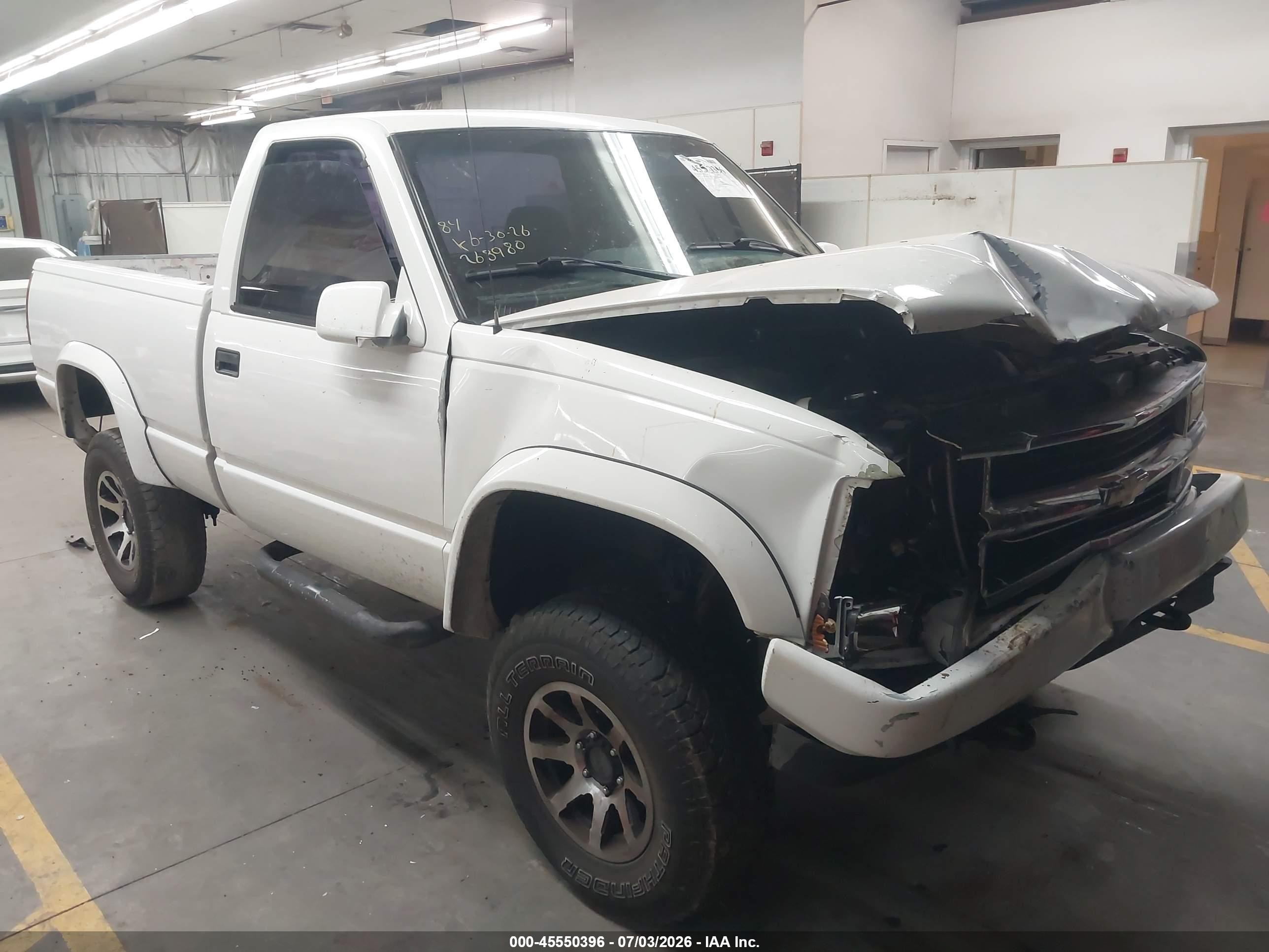 1995 Chevrolet Gmt-400 K1500 Белый vin: 1GCEK14K5SZ268980