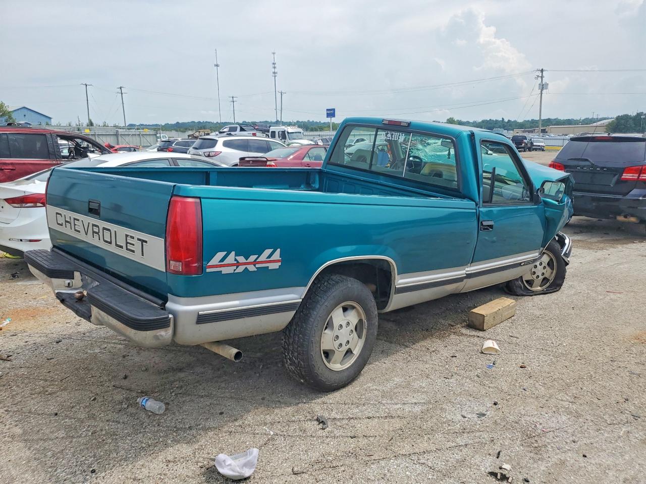1994 Chevrolet Gmt-400 K1500 Turquoise vin: 1GCEK14K6RZ217109