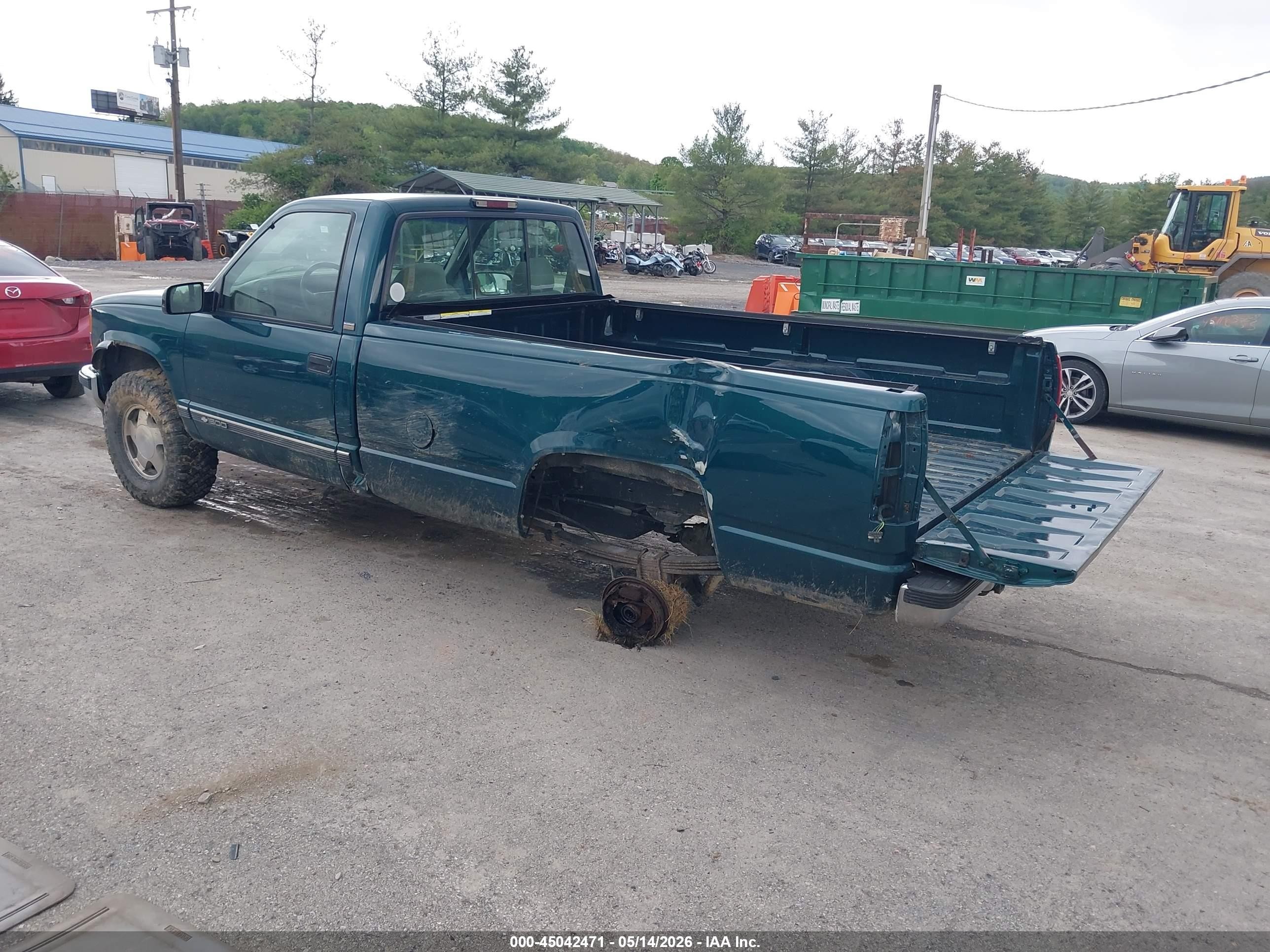 1995 Chevrolet Gmt-400 K1500 Green vin: 1GCEK14K6SE241827
