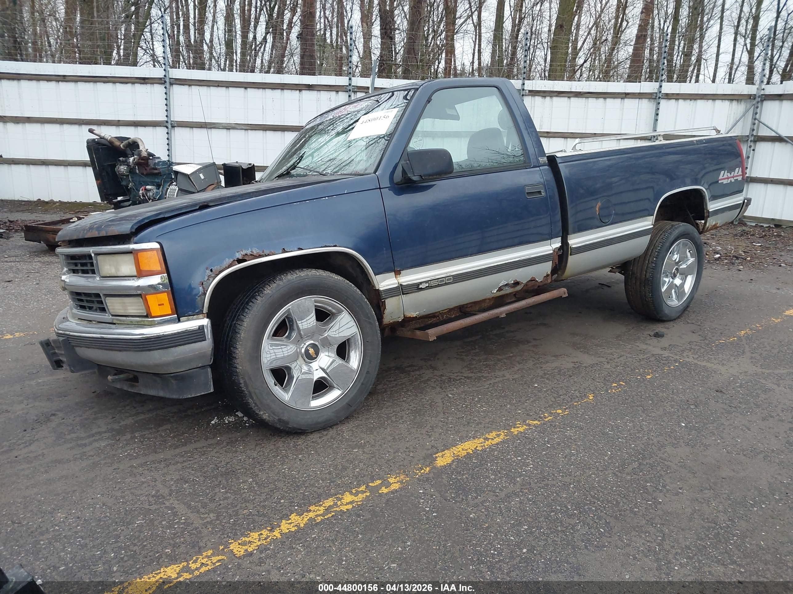 1995 Chevrolet Gmt-400 K1500 Blue vin: 1GCEK14K6SZ100586