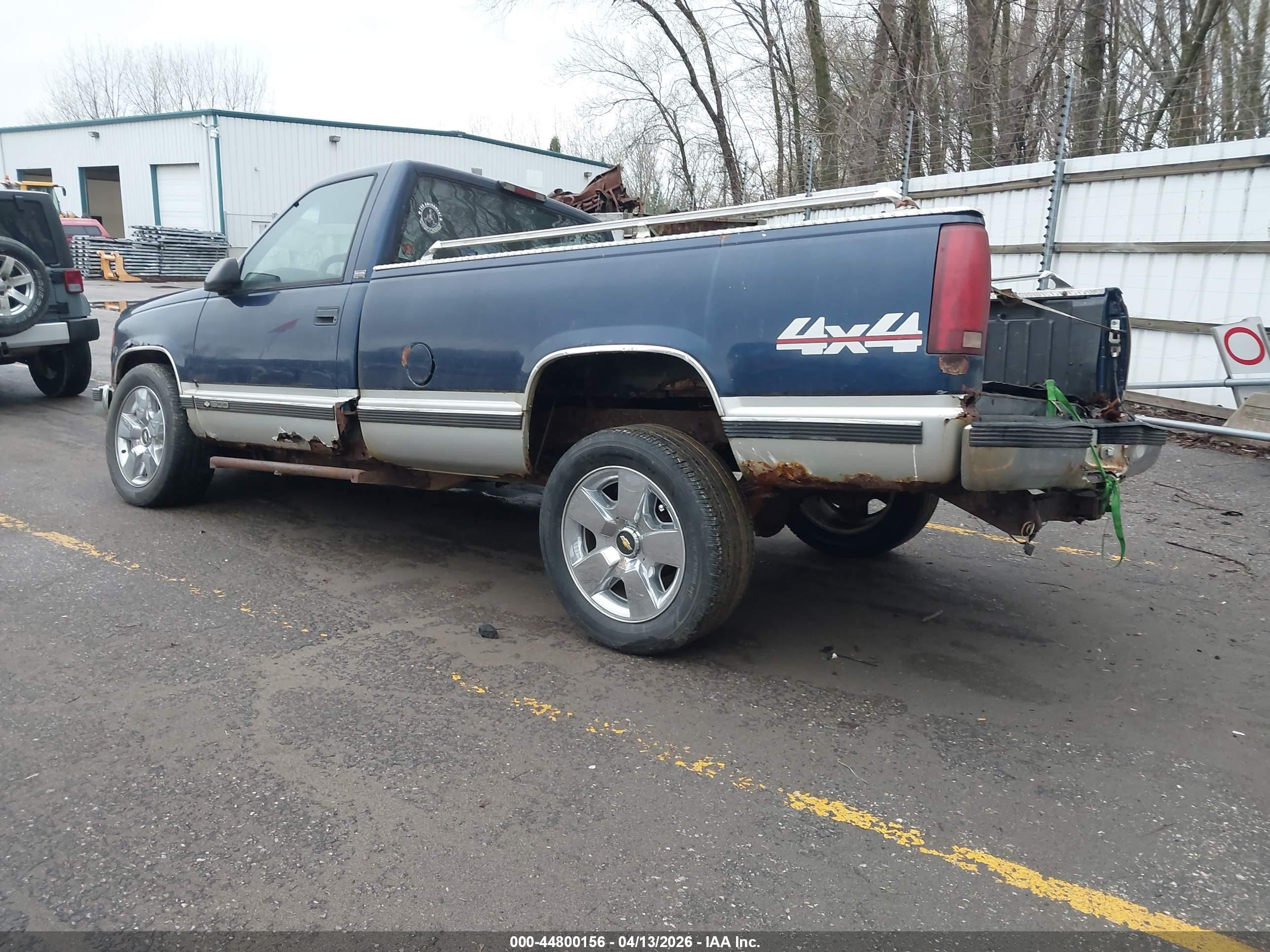 1995 Chevrolet Gmt-400 K1500 Blue vin: 1GCEK14K6SZ100586