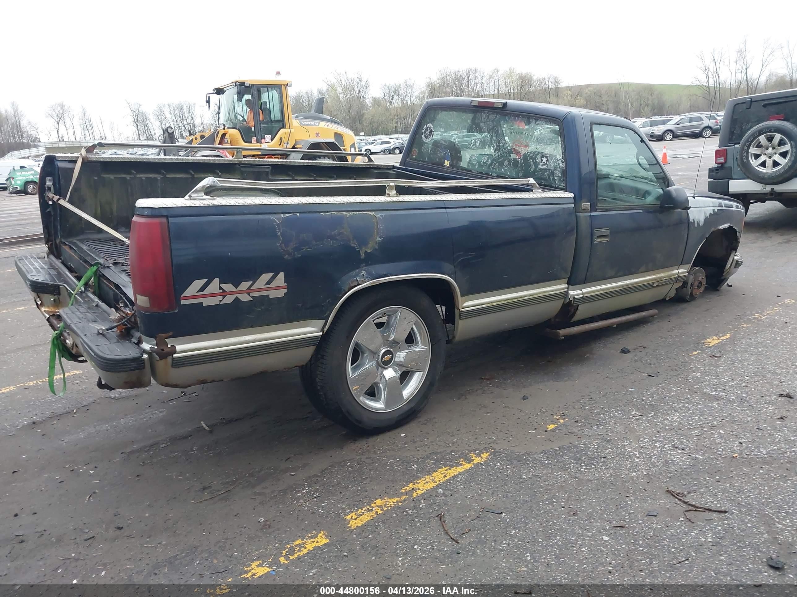 1995 Chevrolet Gmt-400 K1500 Blue vin: 1GCEK14K6SZ100586