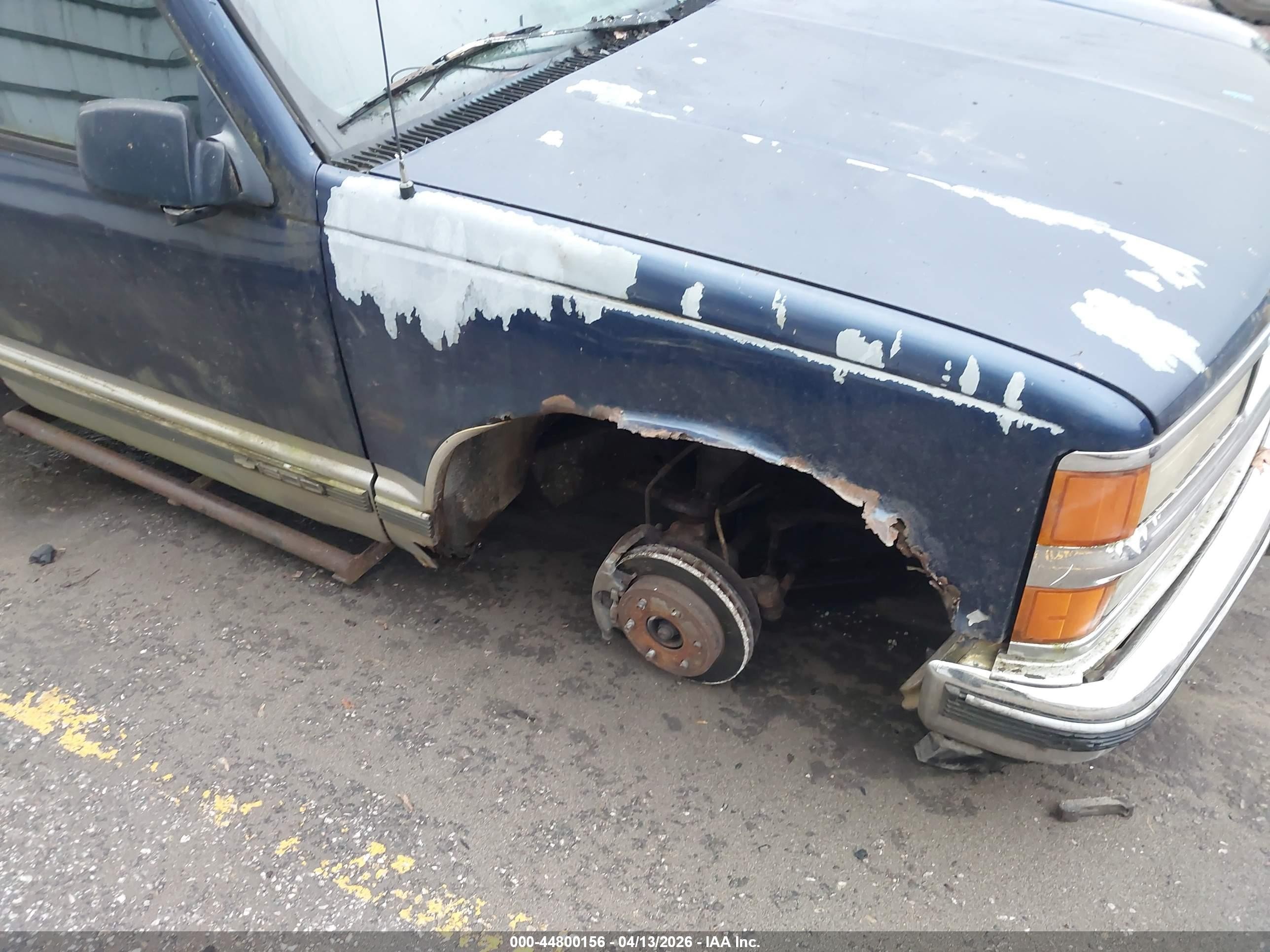 1995 Chevrolet Gmt-400 K1500 Blue vin: 1GCEK14K6SZ100586
