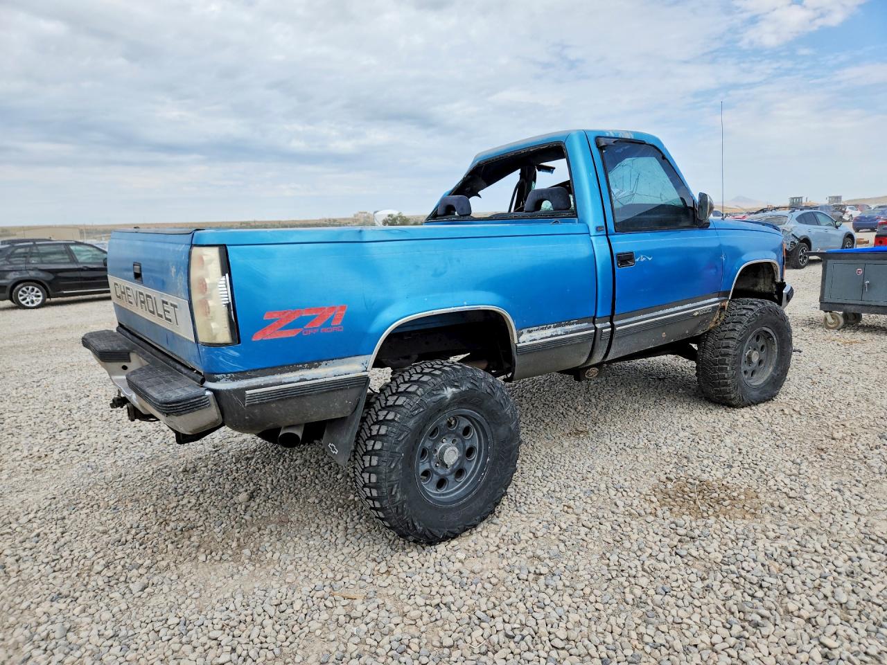 1992 Chevrolet Gmt-400 K1500 Blue vin: 1GCEK14K7NZ219087