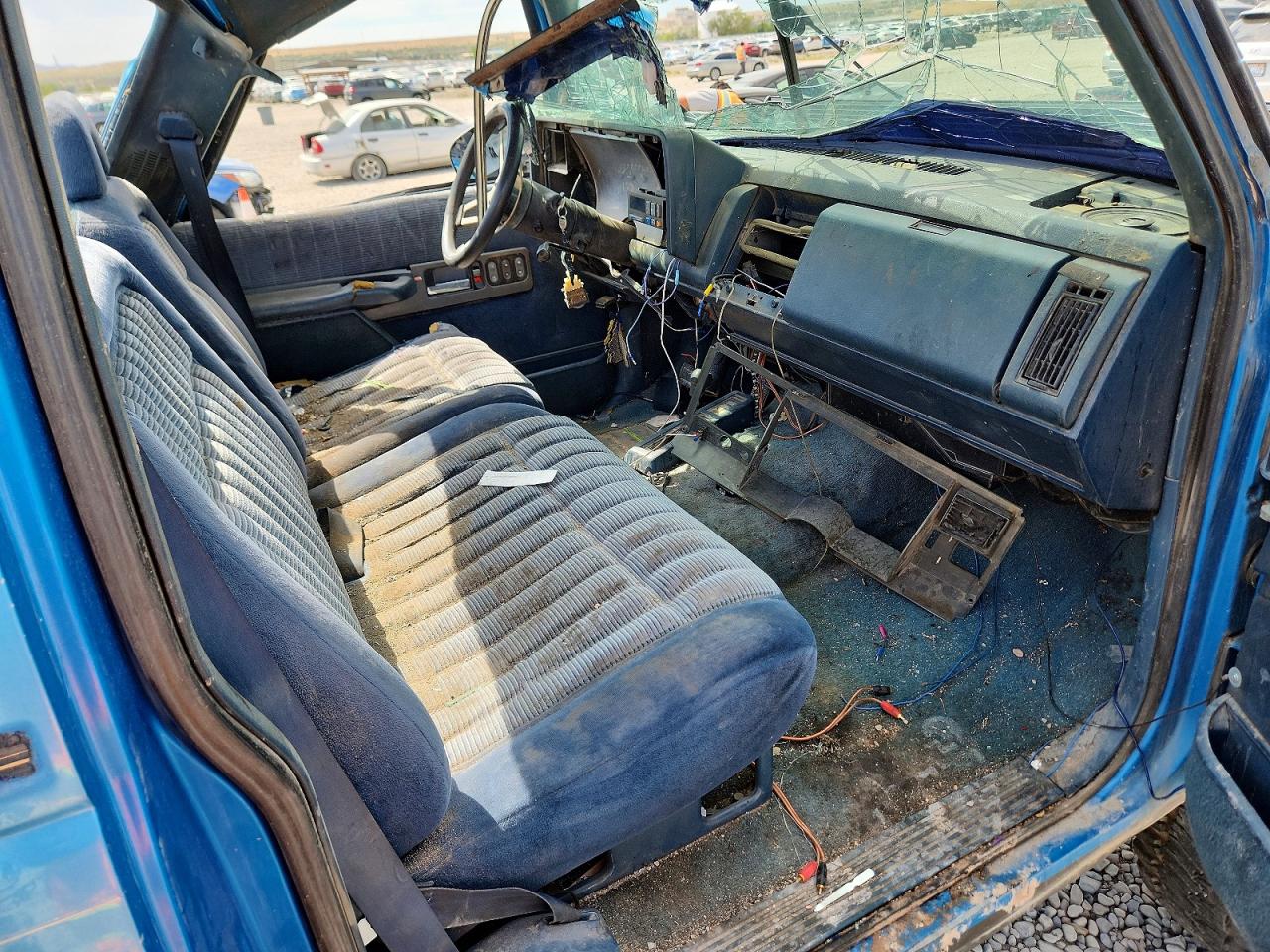 1992 Chevrolet Gmt-400 K1500 Blue vin: 1GCEK14K7NZ219087
