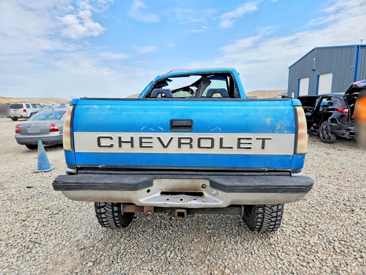1992 Chevrolet Gmt-400 K1500 Blue vin: 1GCEK14K7NZ219087