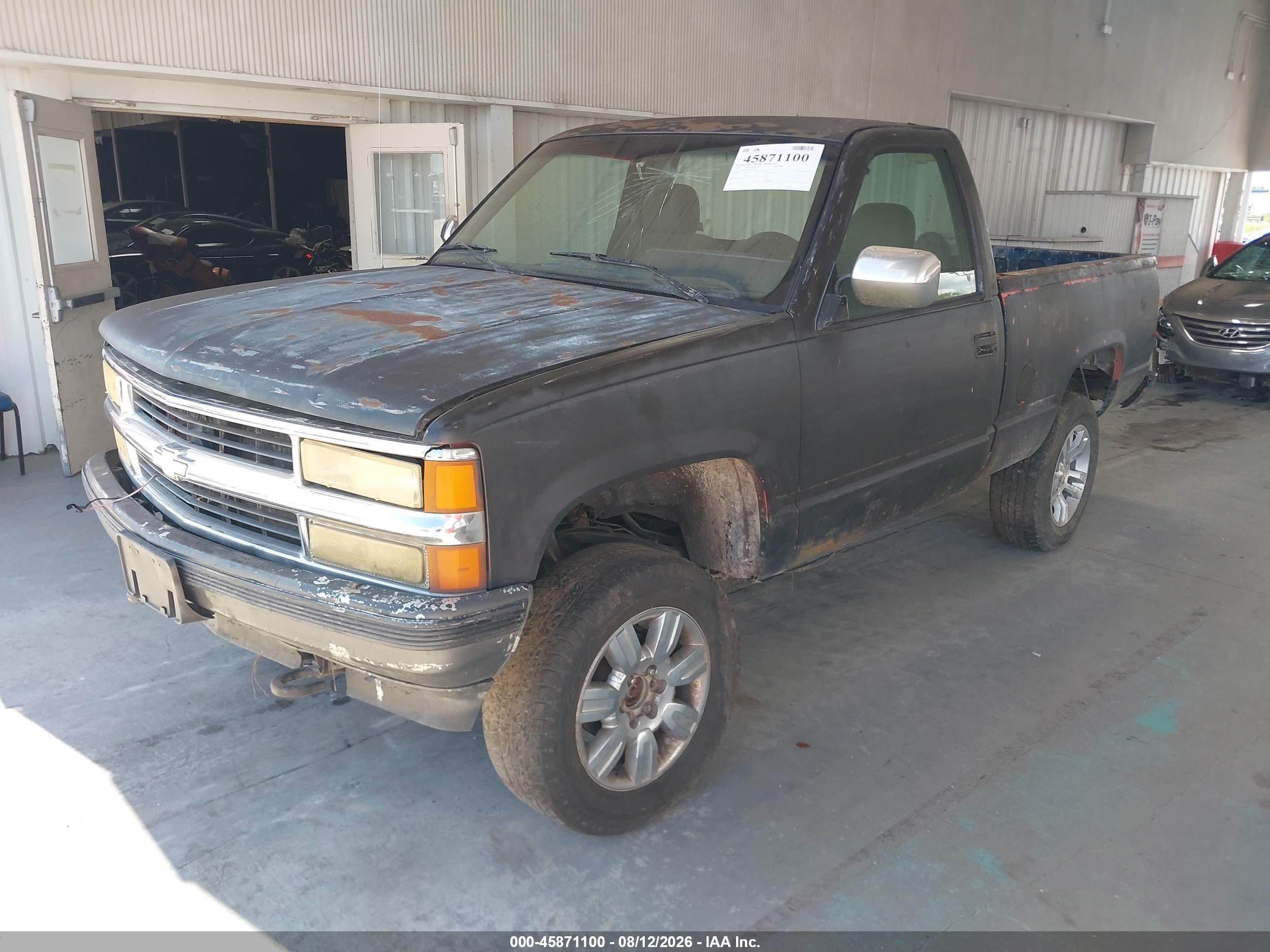1993 Chevrolet Gmt-400 K1500 Black vin: 1GCEK14K8PZ167522