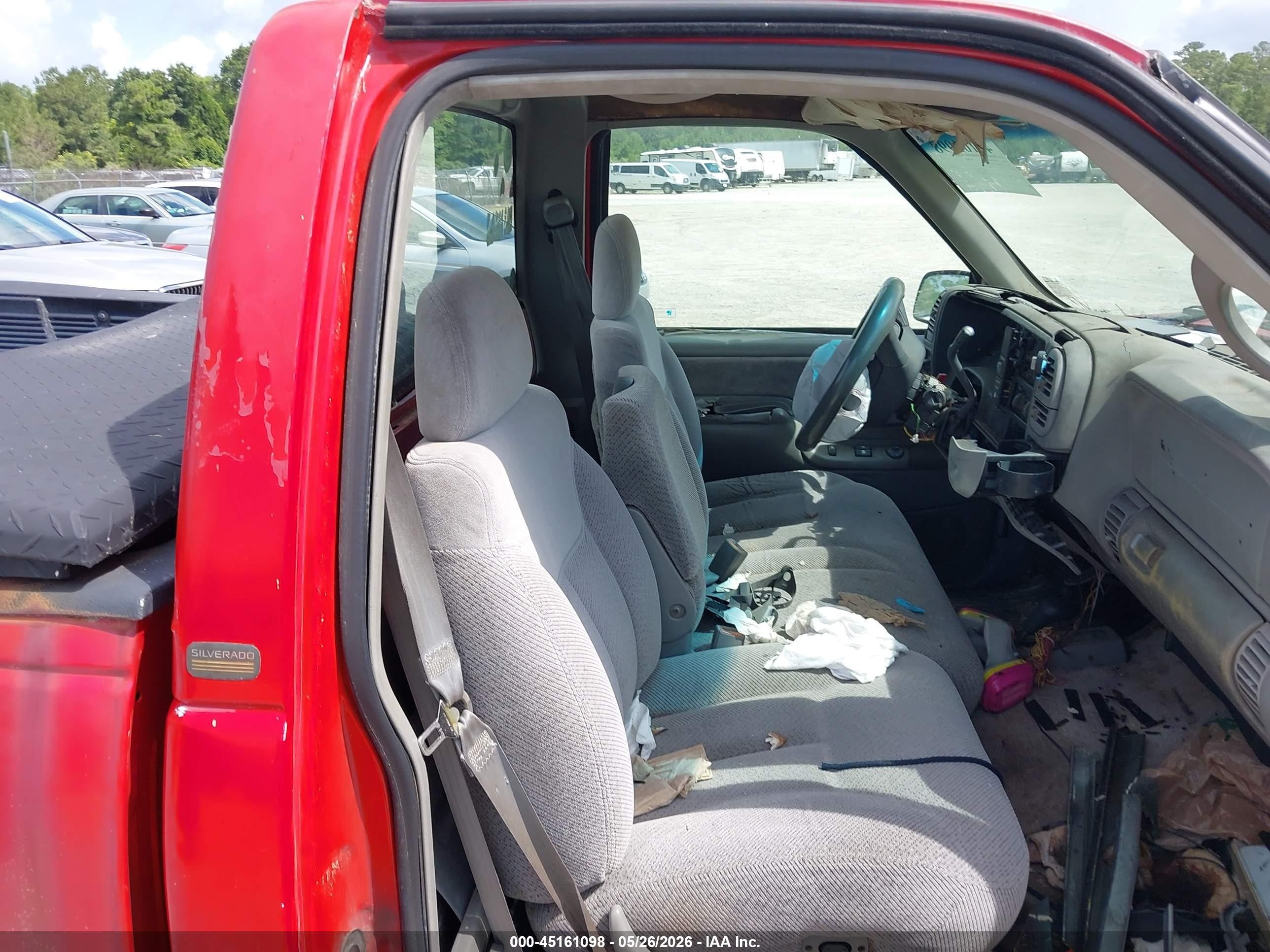 1998 Chevrolet K1500 Fleetside Red vin: 1GCEK14M1WZ172433
