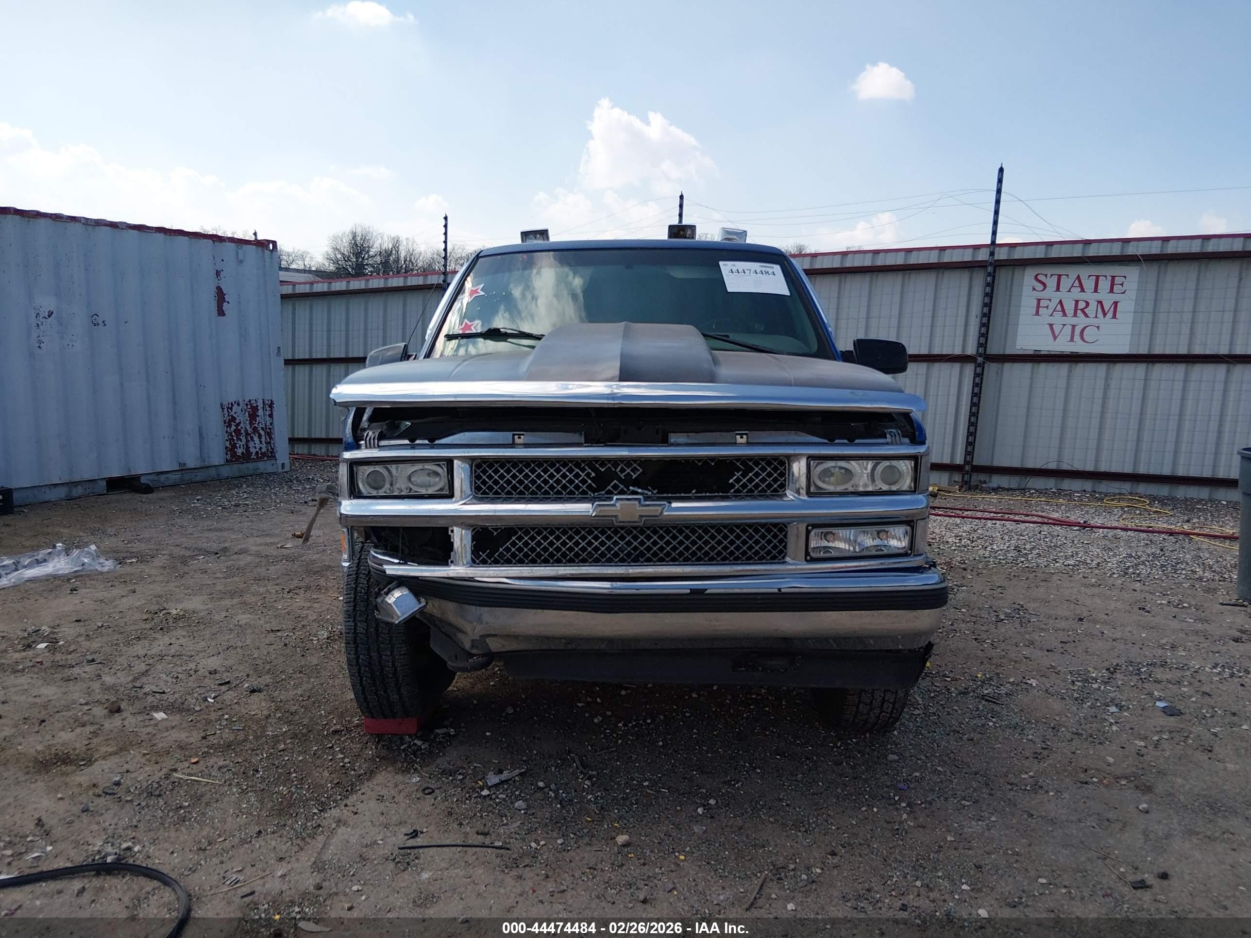 1997 Chevrolet K1500 Fleetside Blue vin: 1GCEK14R2VZ153769