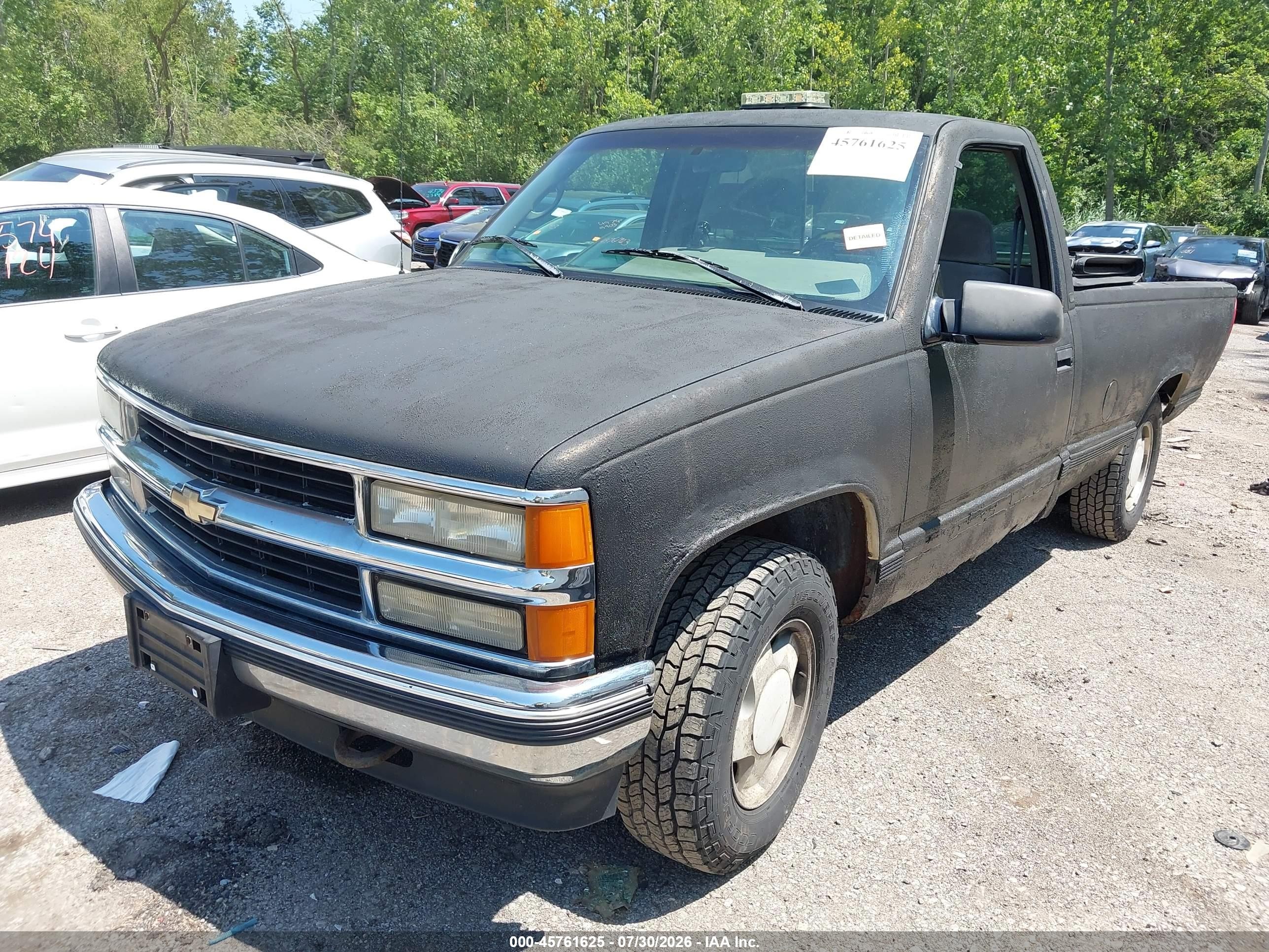 1996 Chevrolet Gmt-400 K1500 Black vin: 1GCEK14R3TE267199