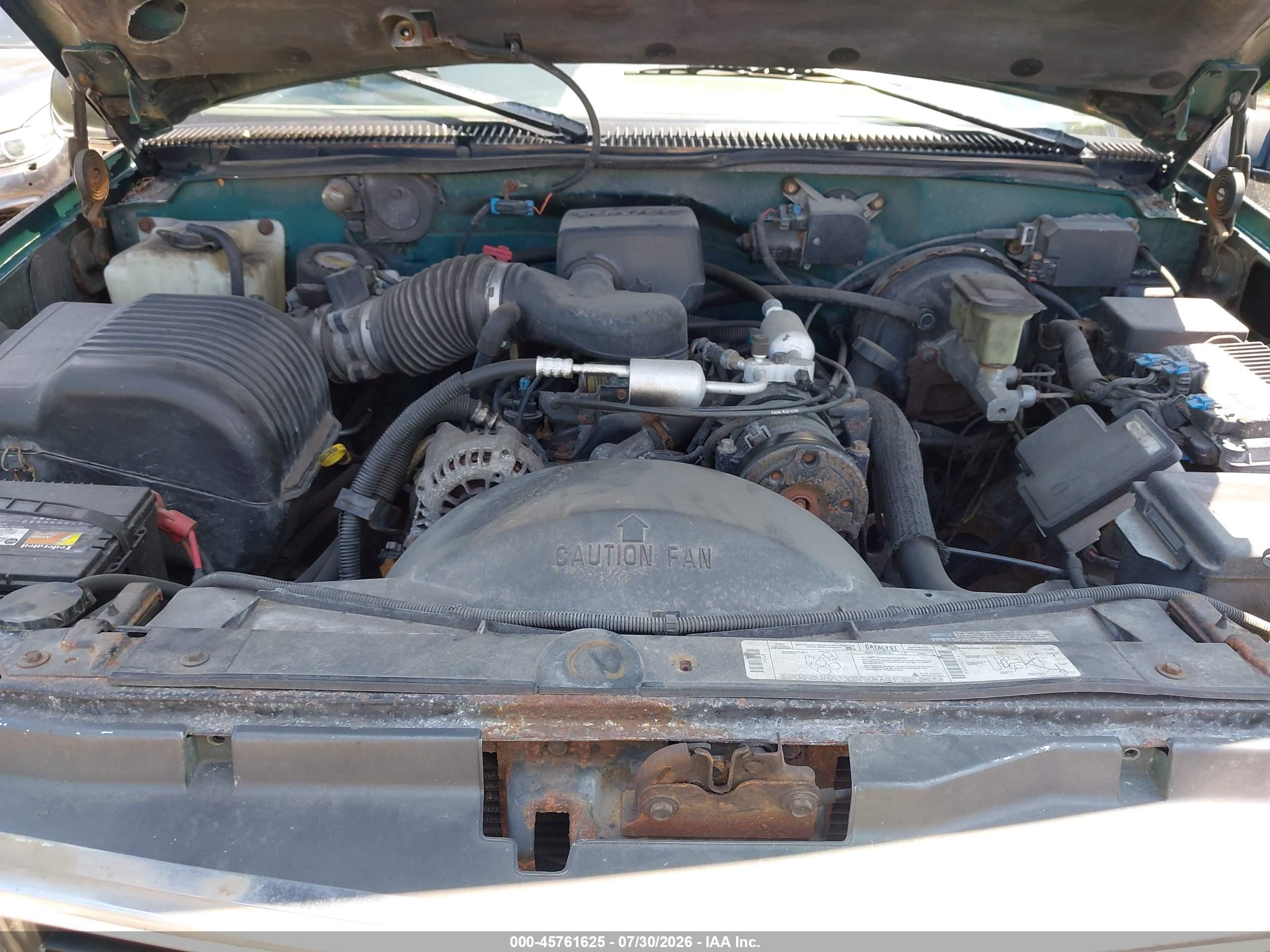 1996 Chevrolet Gmt-400 K1500 Black vin: 1GCEK14R3TE267199
