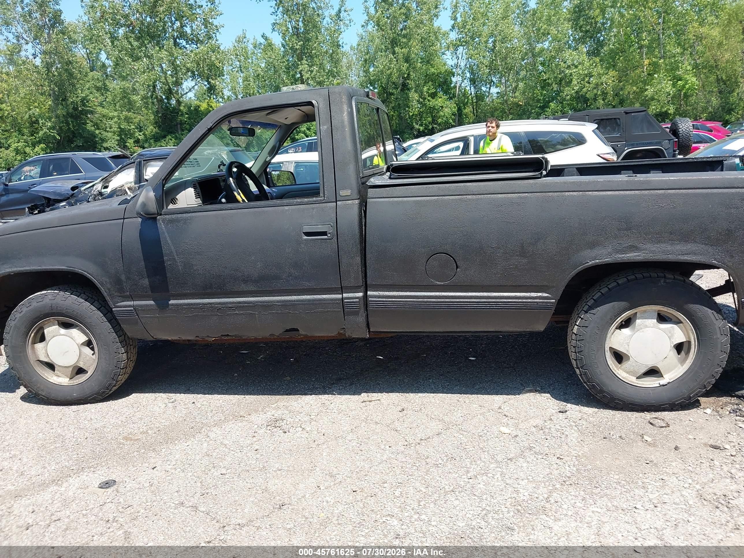 1996 Chevrolet Gmt-400 K1500 Black vin: 1GCEK14R3TE267199