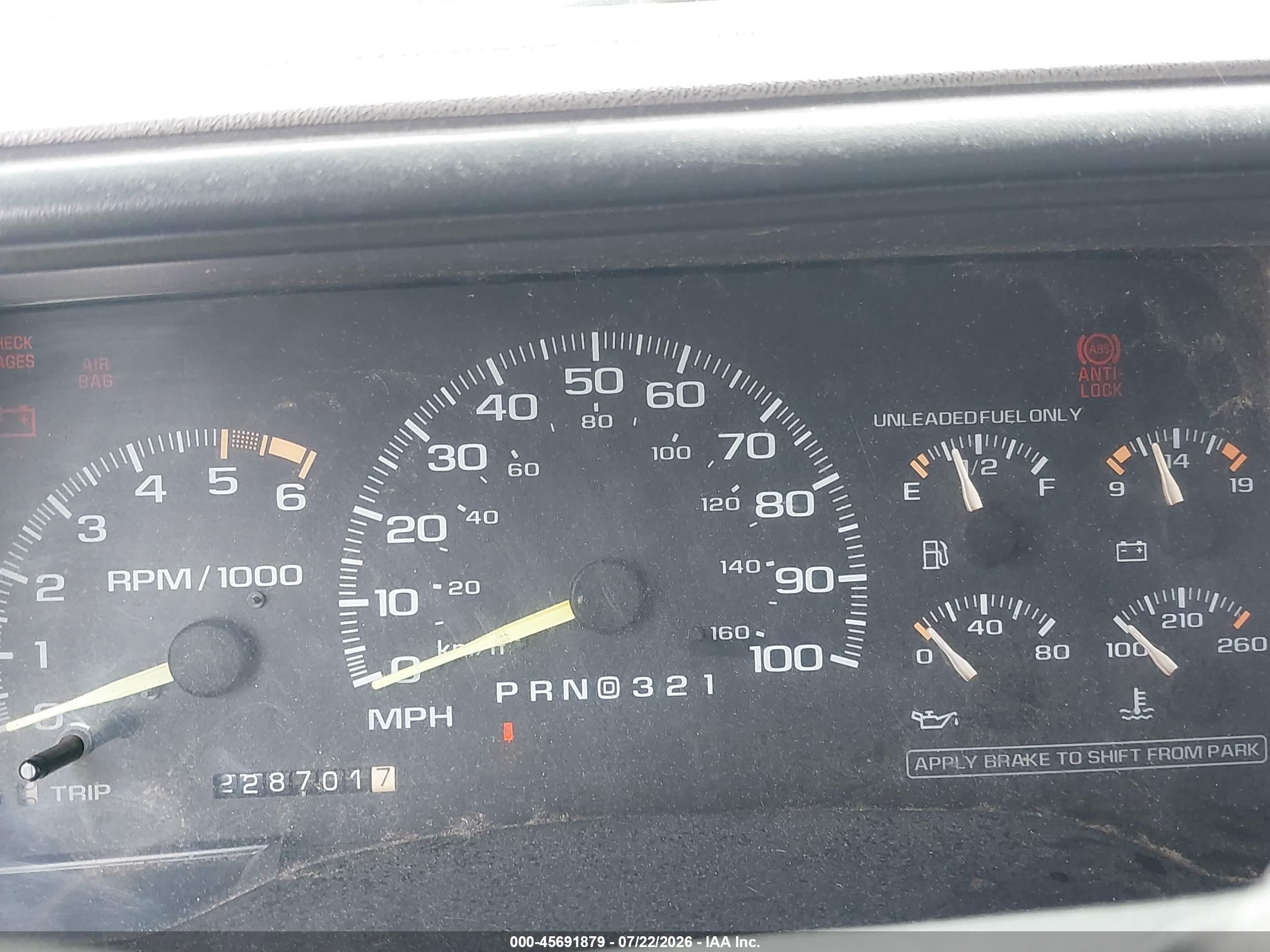 1996 Chevrolet Gmt-400 K1500 Синий vin: 1GCEK14R3TZ135830