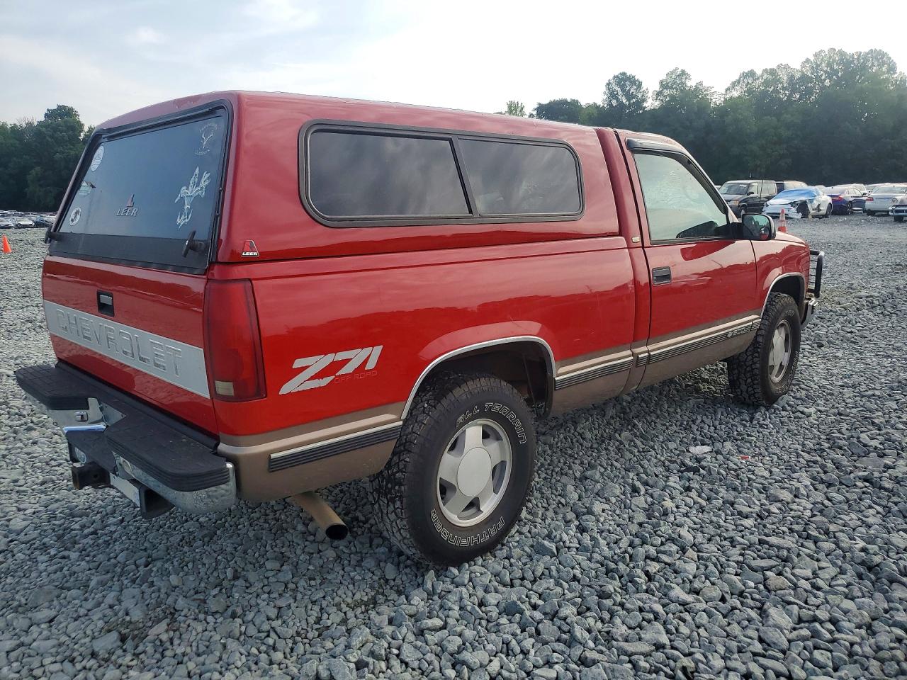 1997 Chevrolet Gmt-400 K1500 Red vin: 1GCEK14R5VZ228500