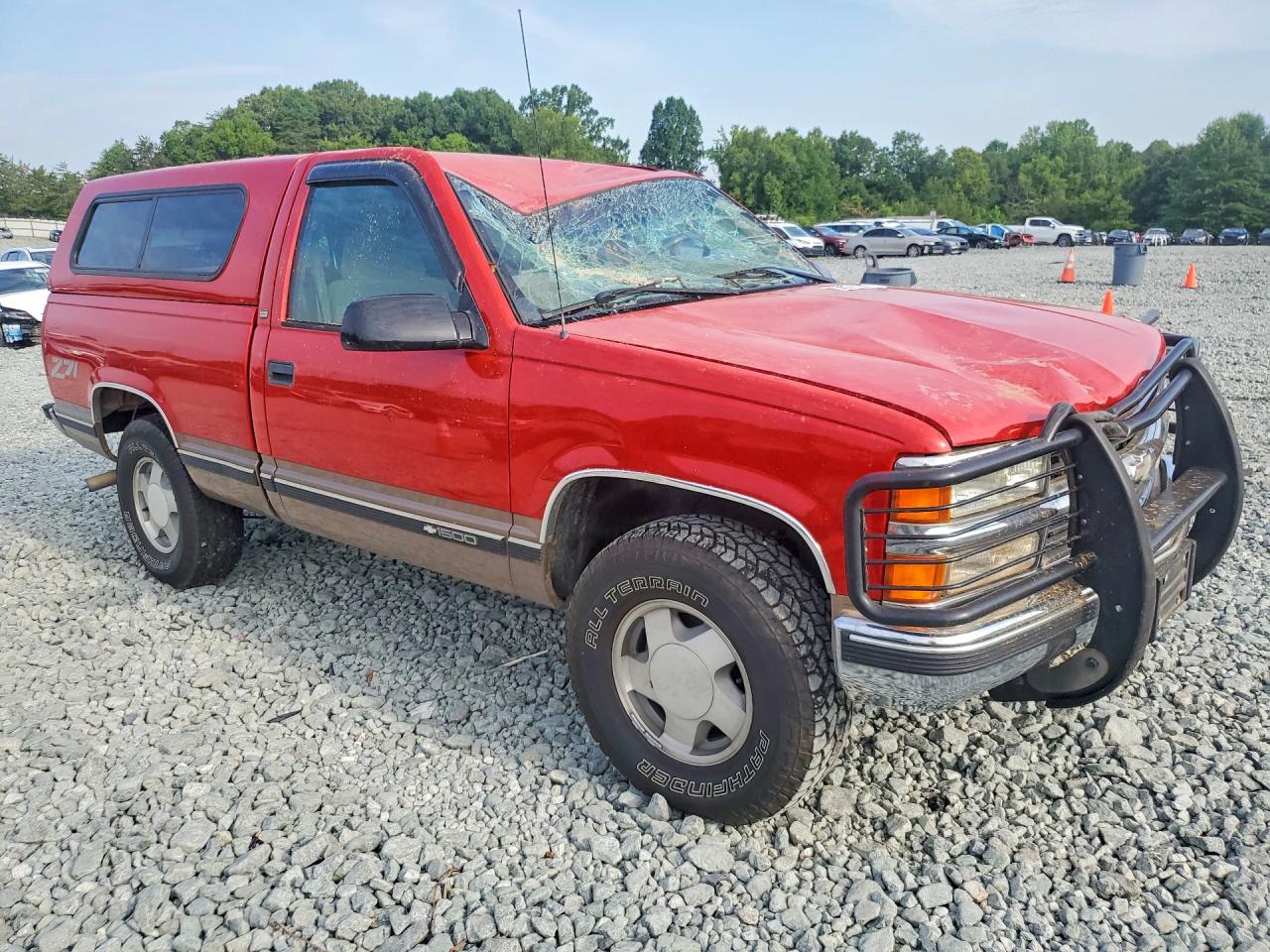 1997 Chevrolet Gmt-400 K1500 Red vin: 1GCEK14R5VZ228500