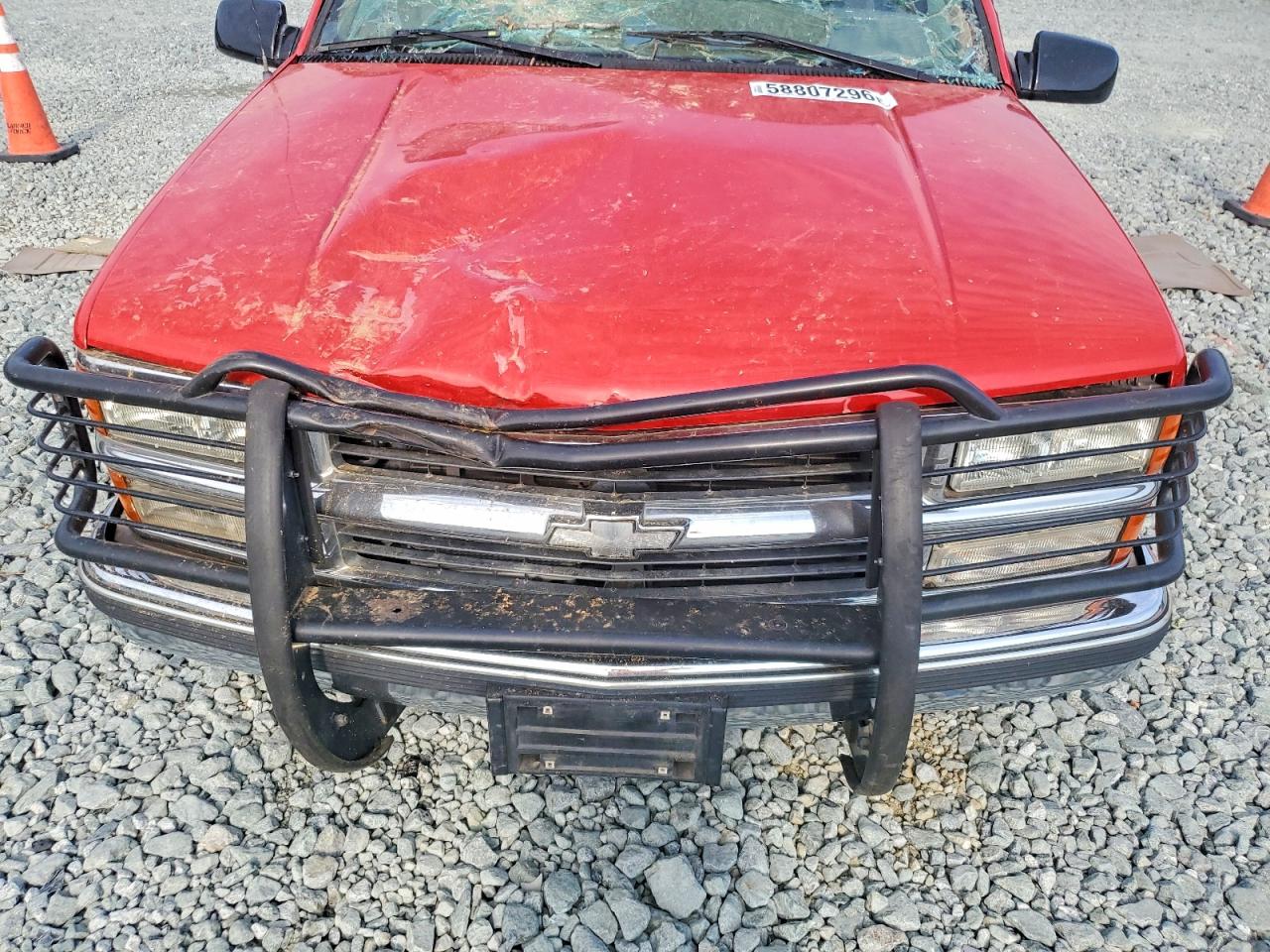 1997 Chevrolet Gmt-400 K1500 Red vin: 1GCEK14R5VZ228500